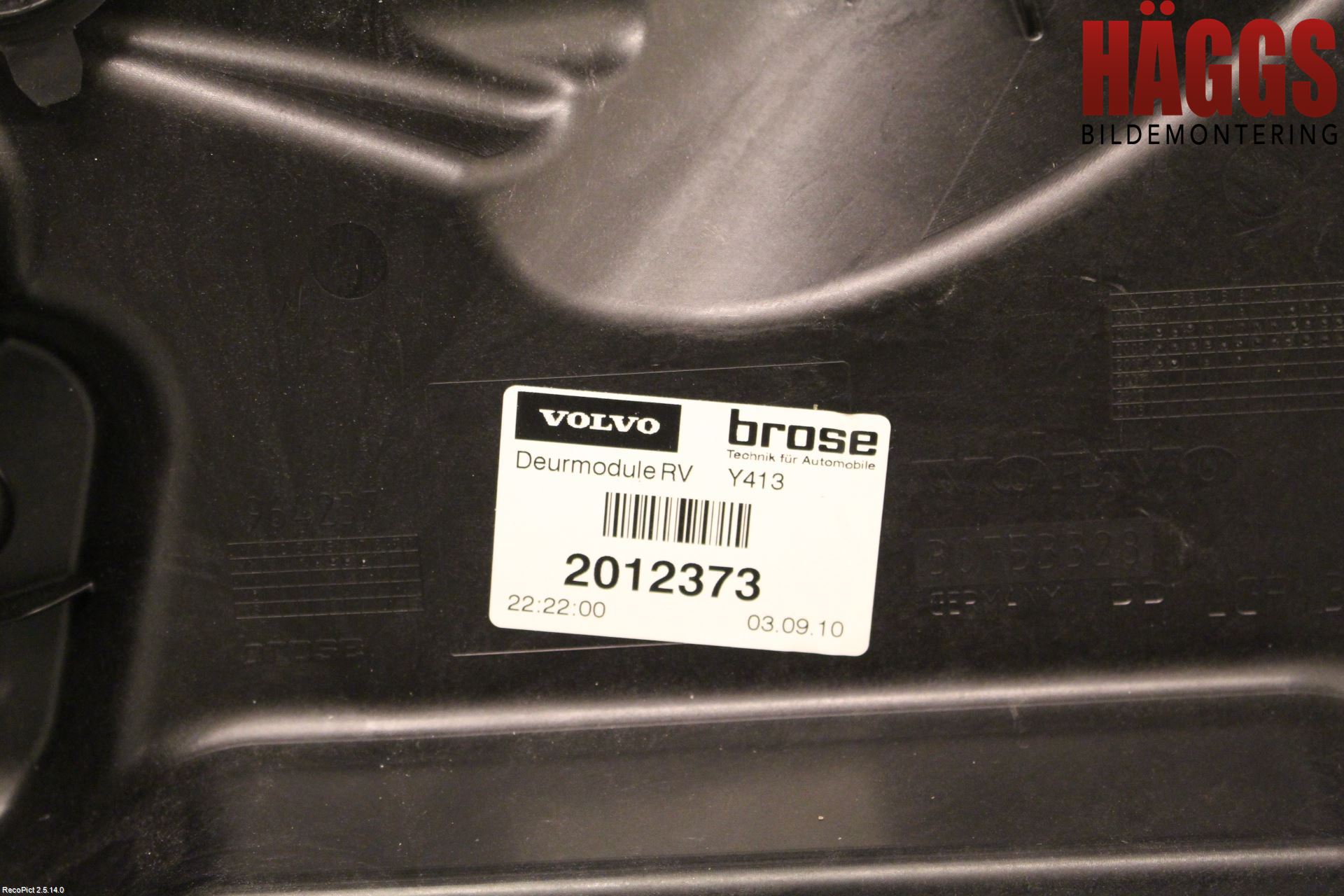 Volvo XC60 09-13 Fönsterhiss El Kompl