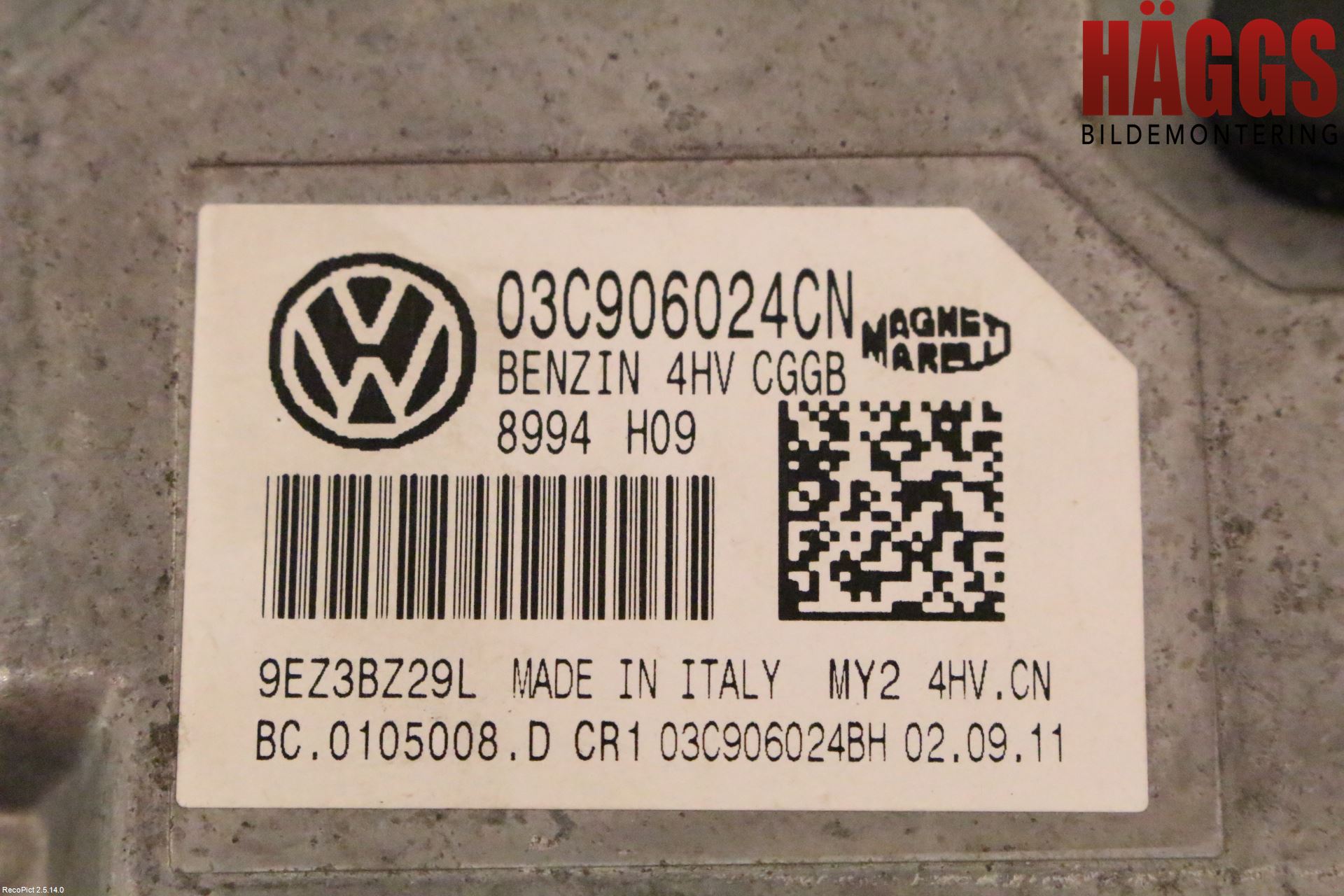 Volkswagen VW POLO 10-17 Styrenhet Insprut Bensin