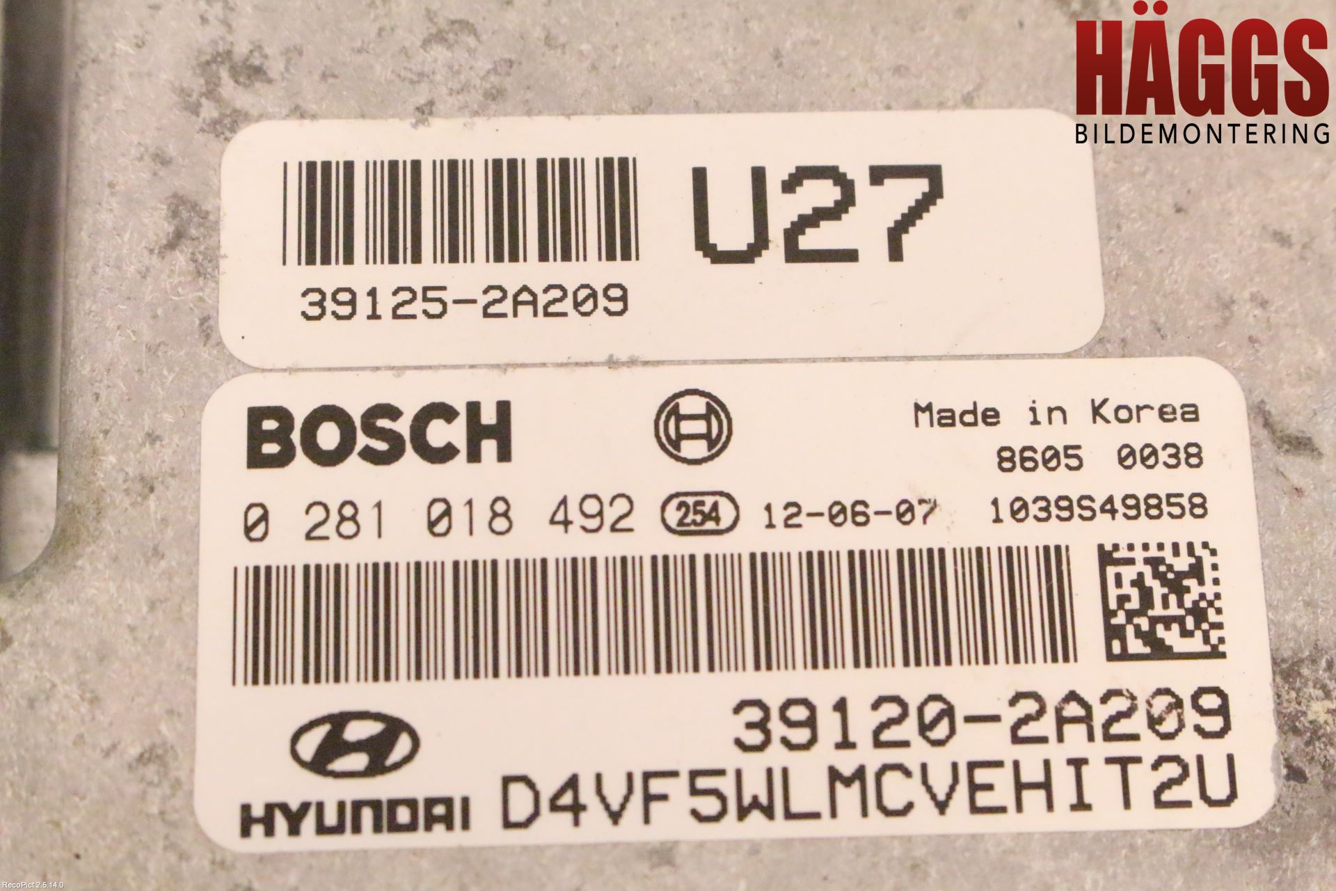 Hyundai i40 08-15 Styrenhet Inspump Diesel