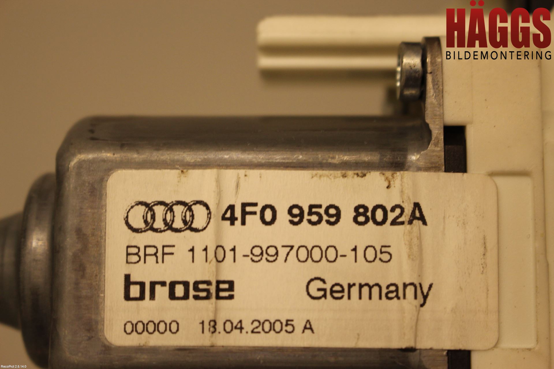 Audi A6/S6     05-11 Fönsterhissmotor