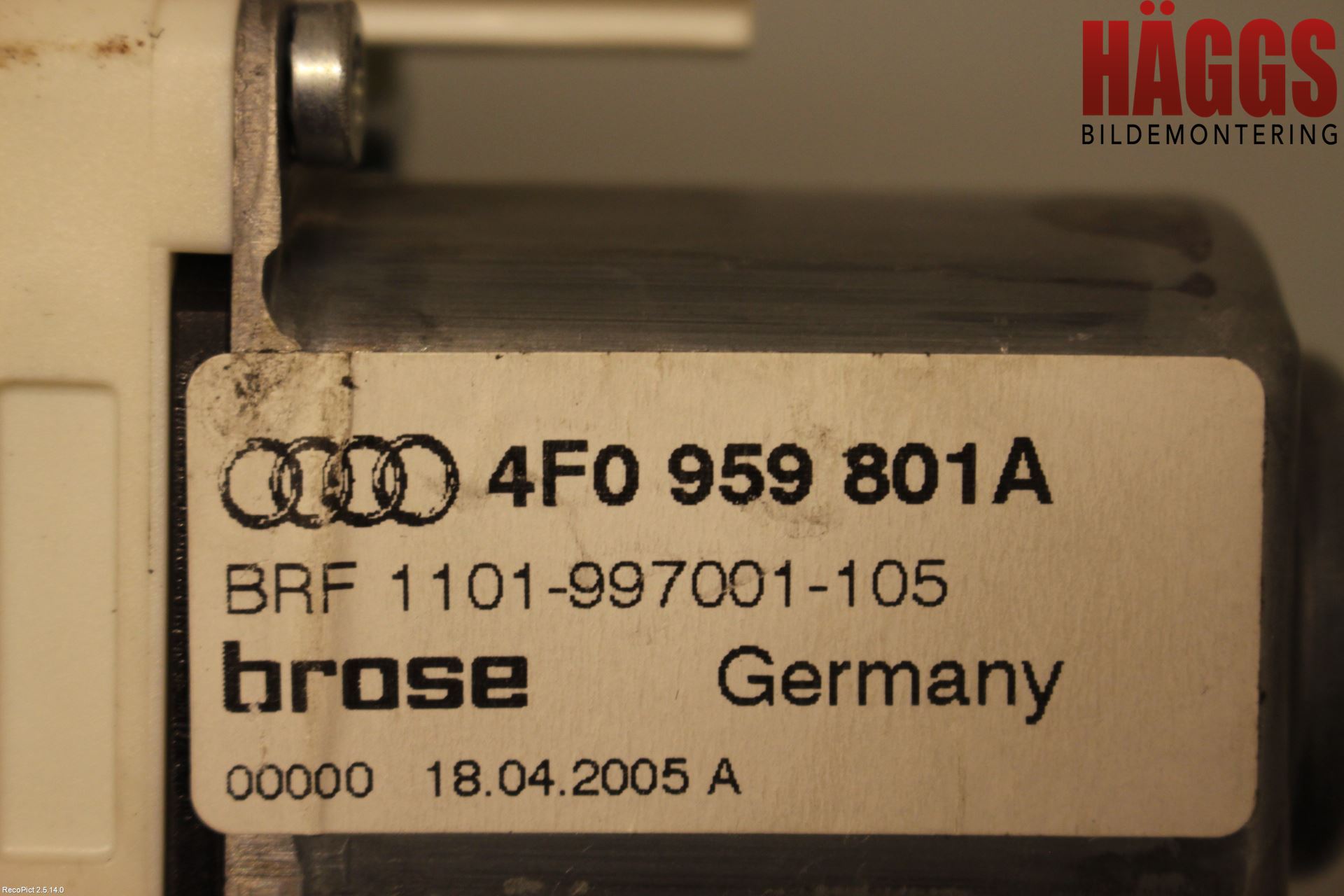 Audi A6/S6     05-11 Fönsterhissmotor