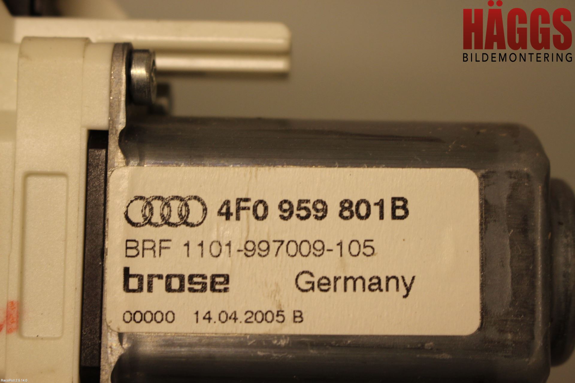 Audi A6/S6     05-11 Fönsterhissmotor