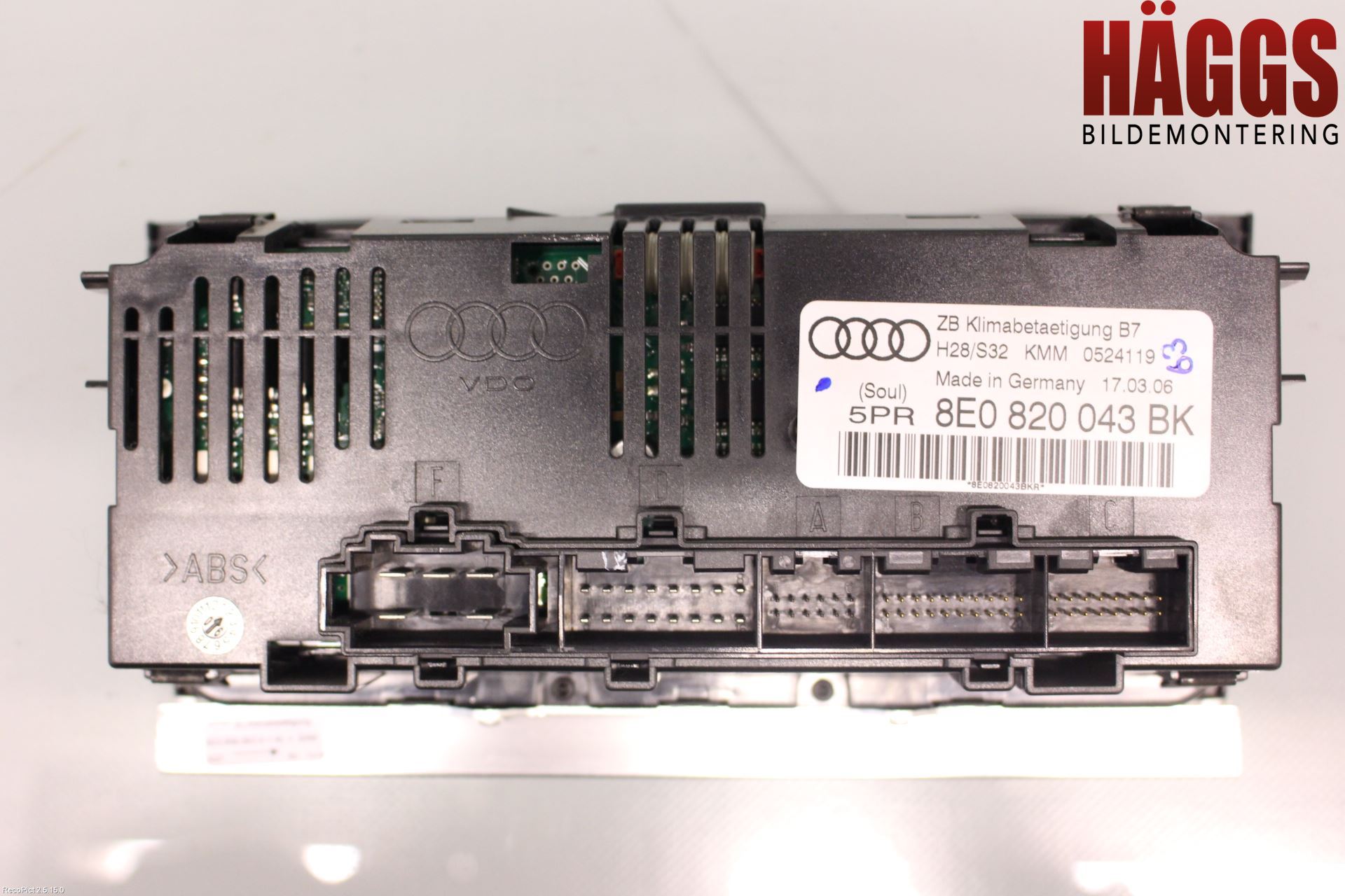 Audi A4/S4 05-07 Ac Styrenhet Ac Manöveren