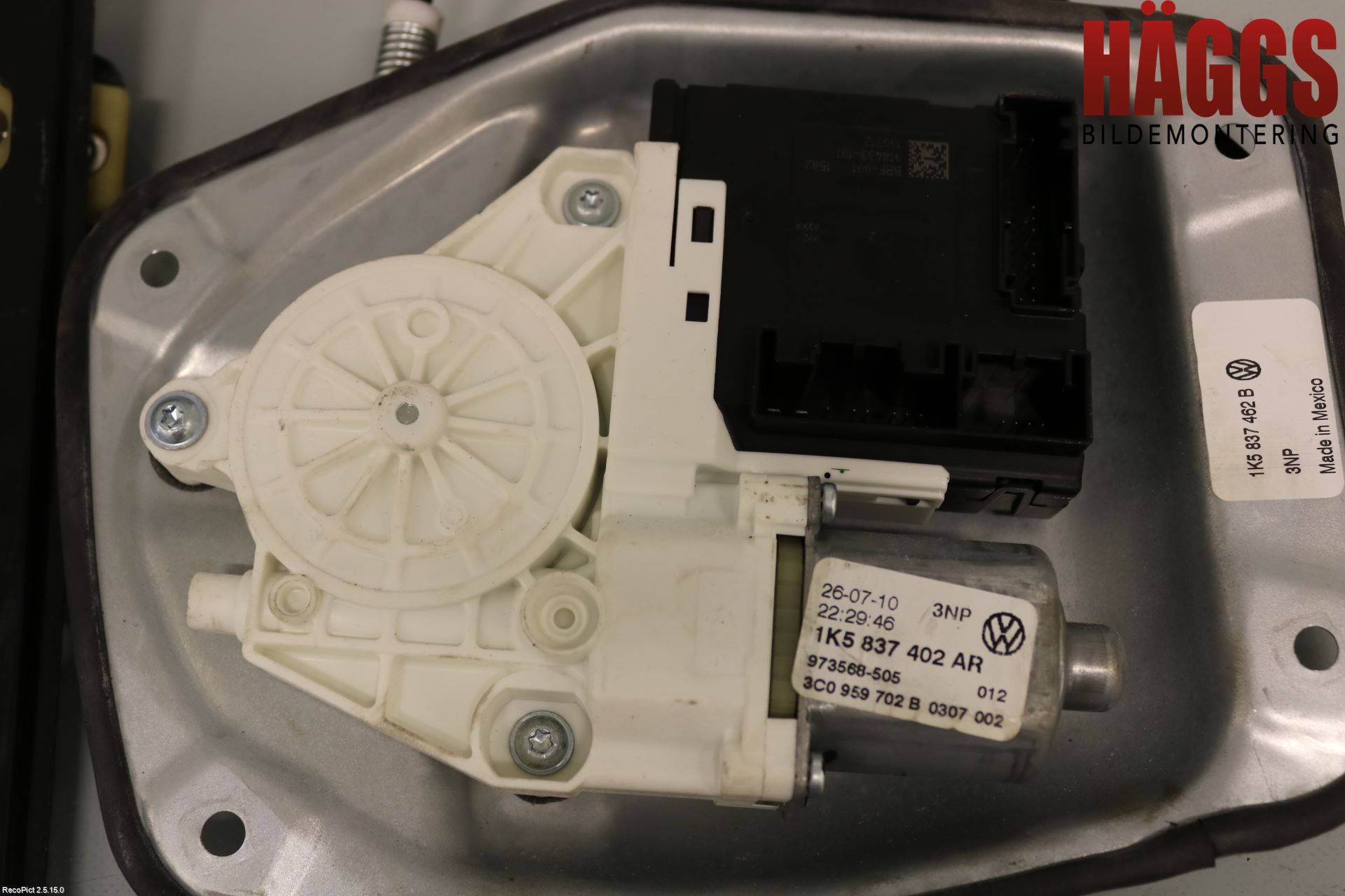Volkswagen VW GOLF VI 09-13 Fönsterhissmekanism