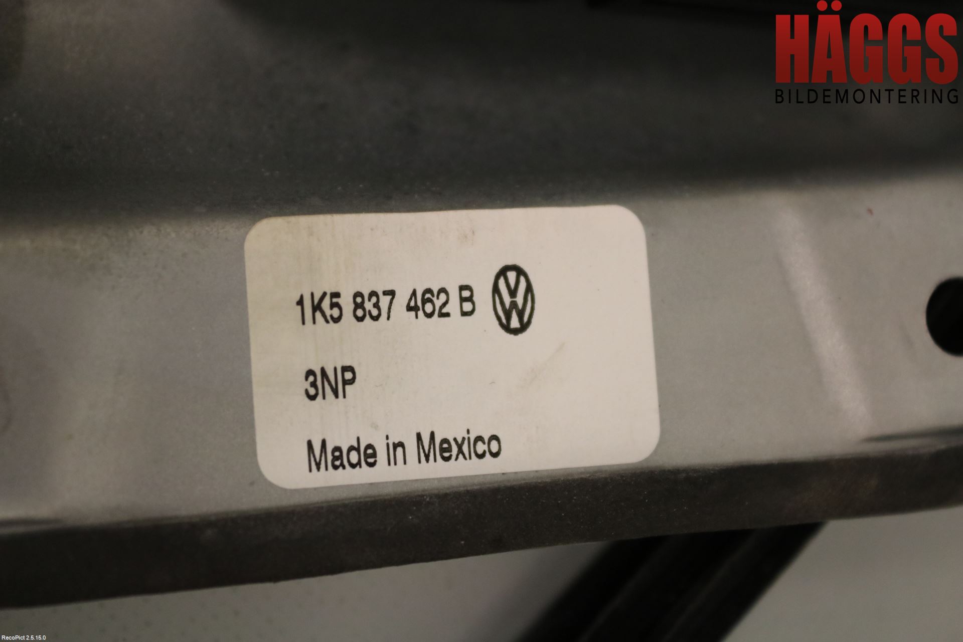 Volkswagen VW GOLF VI 09-13 Fönsterhissmekanism