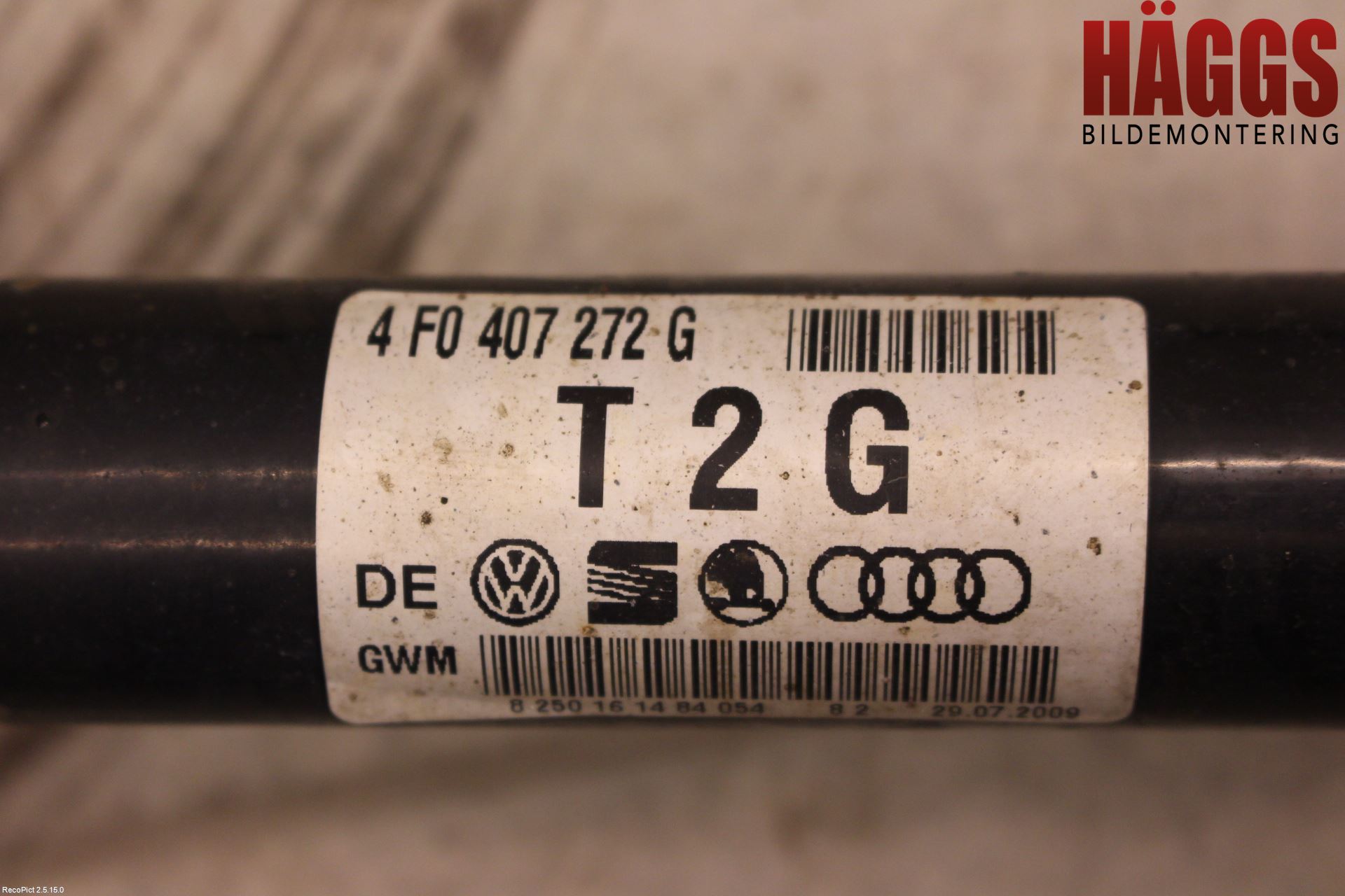 Audi A6/S6     05-11 Drivaxel Fram Höger