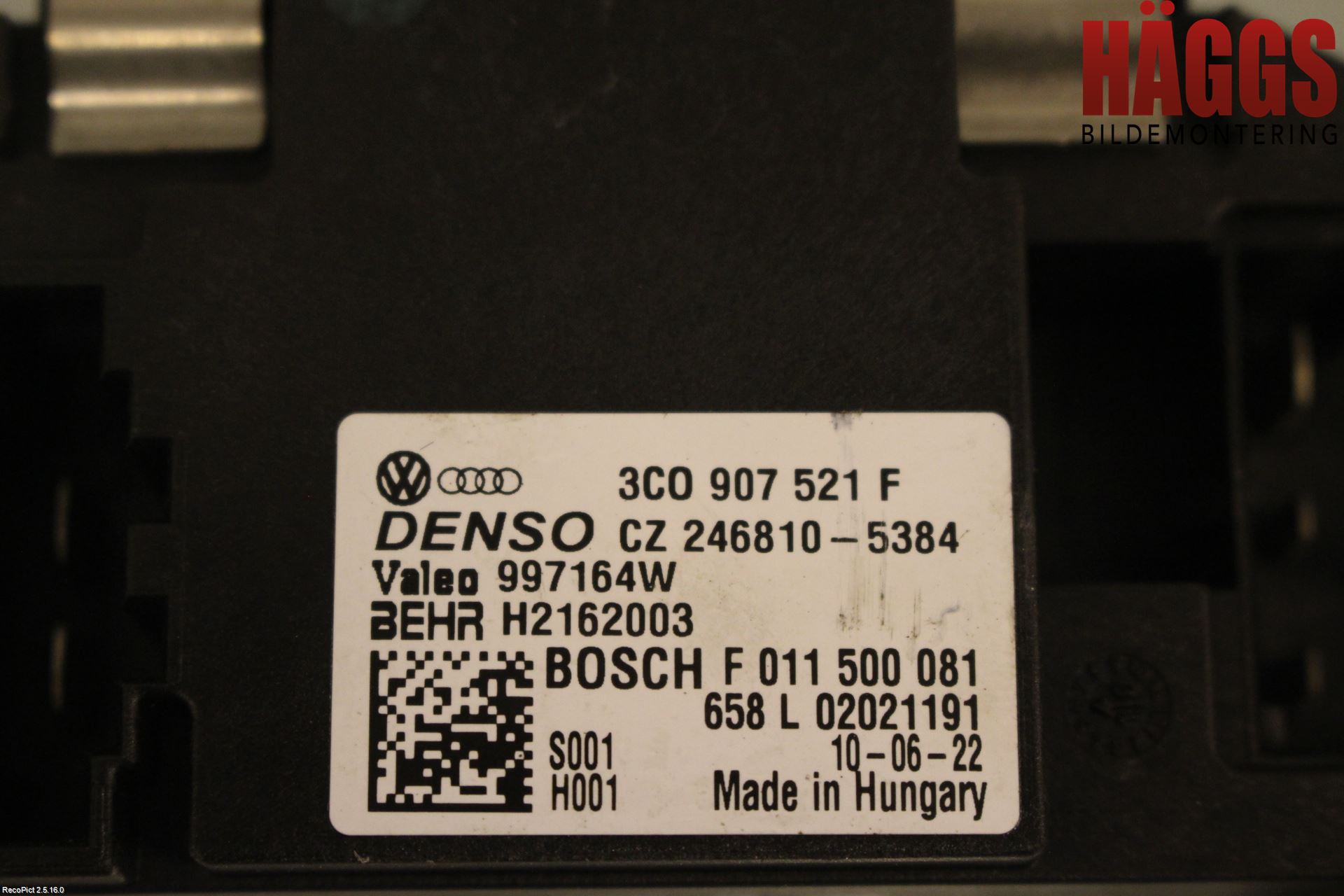 Volkswagen VW PASSAT 05-11 Värmefläktsmotstånd