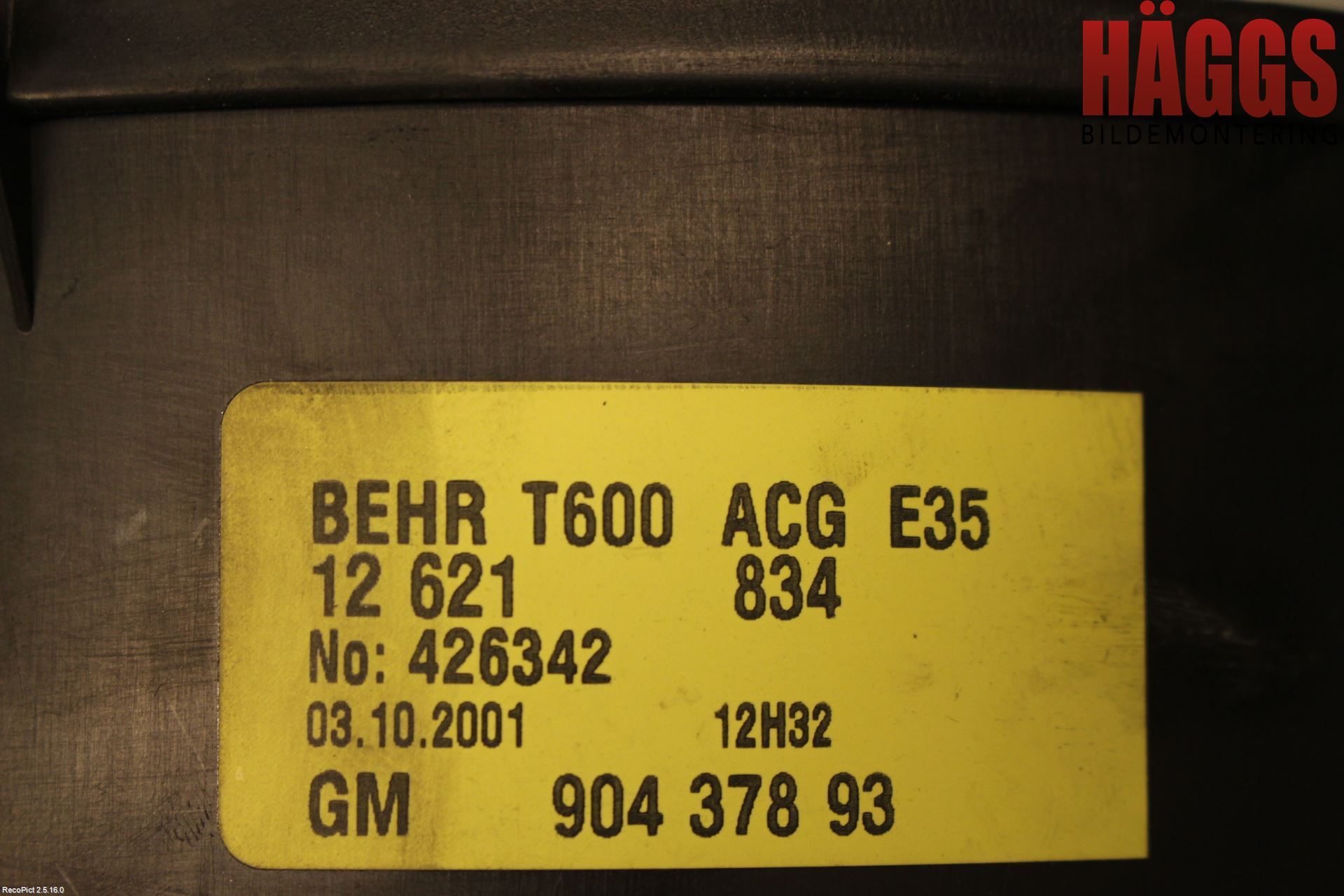 Opel ZAFIRA A 99-05 Ac Värmefläkt