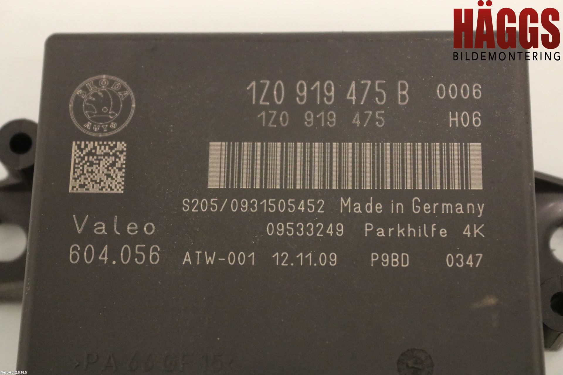 Skoda OCTAVIA (1Z) 05-13 Parkeringshjälp Backsensor