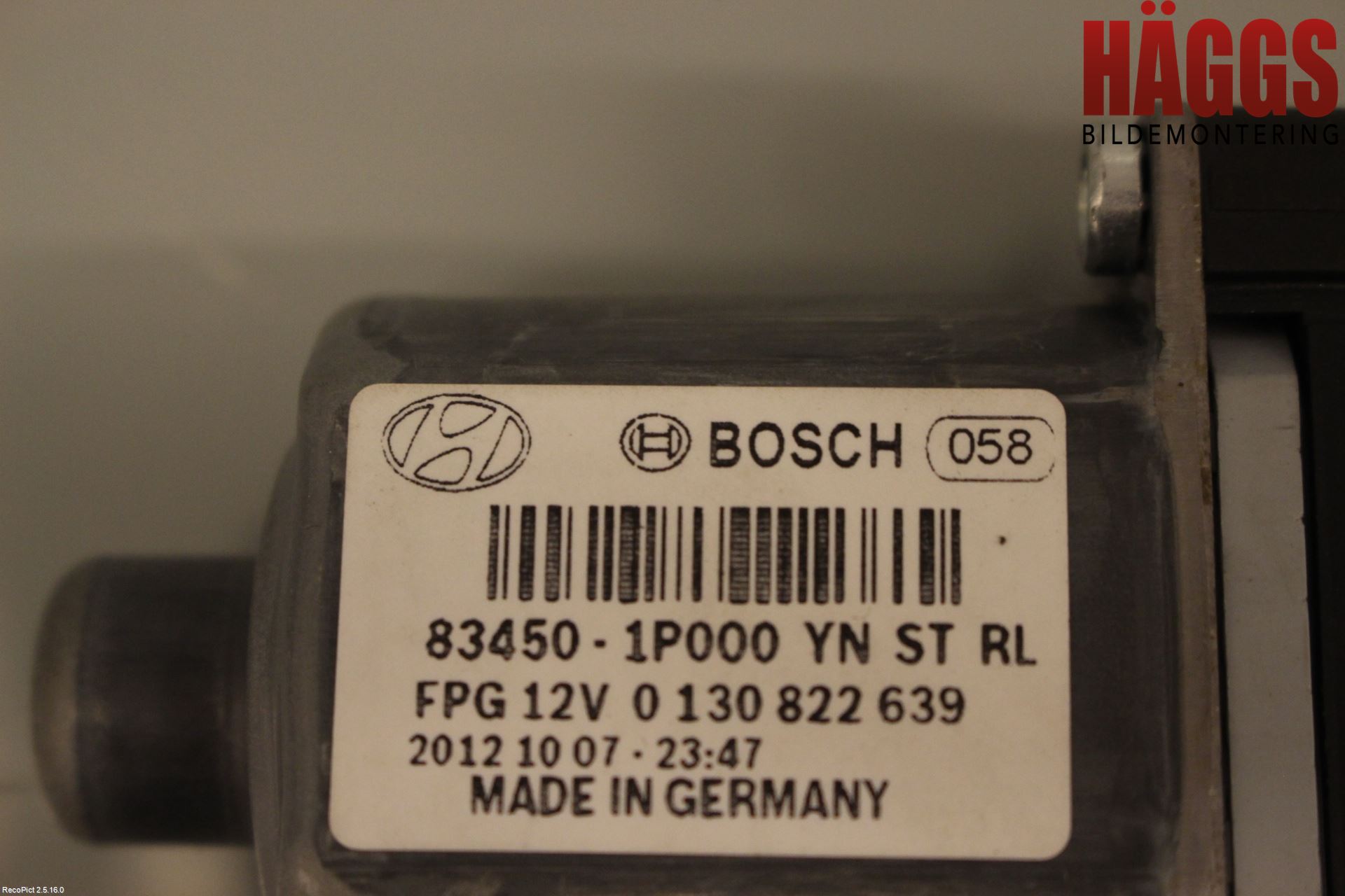 Kia VENGA 10-19 Fönsterhissmotor