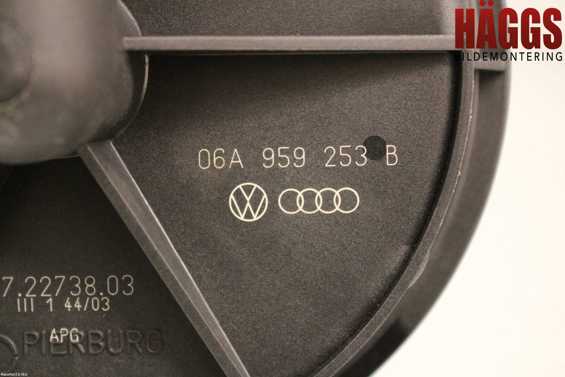 Skoda FABIA 99-07 Luftpump-Avgasrening