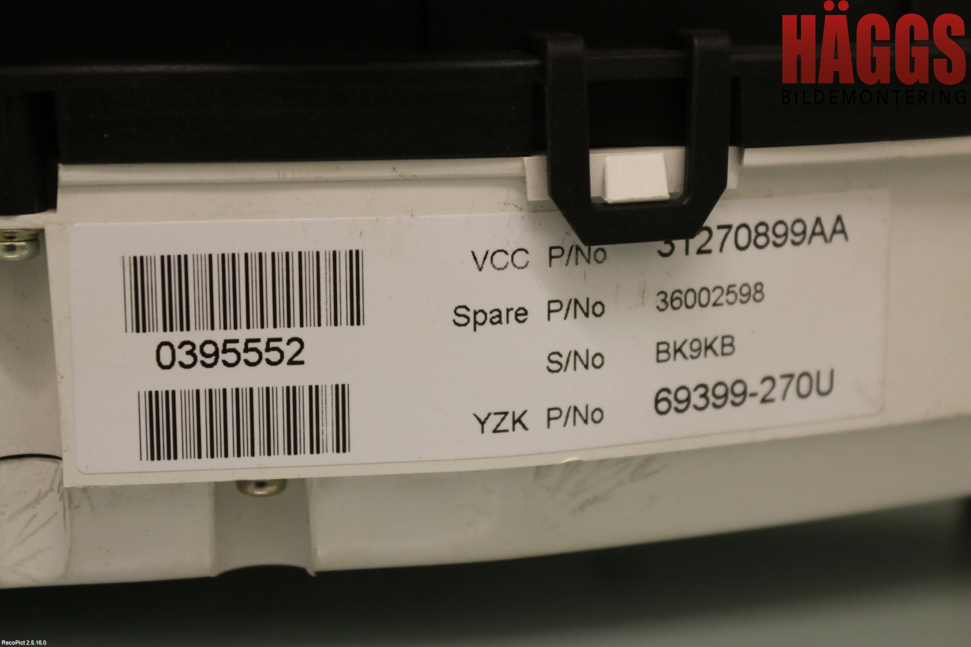 Volvo V70 08-13 Instrument Komb