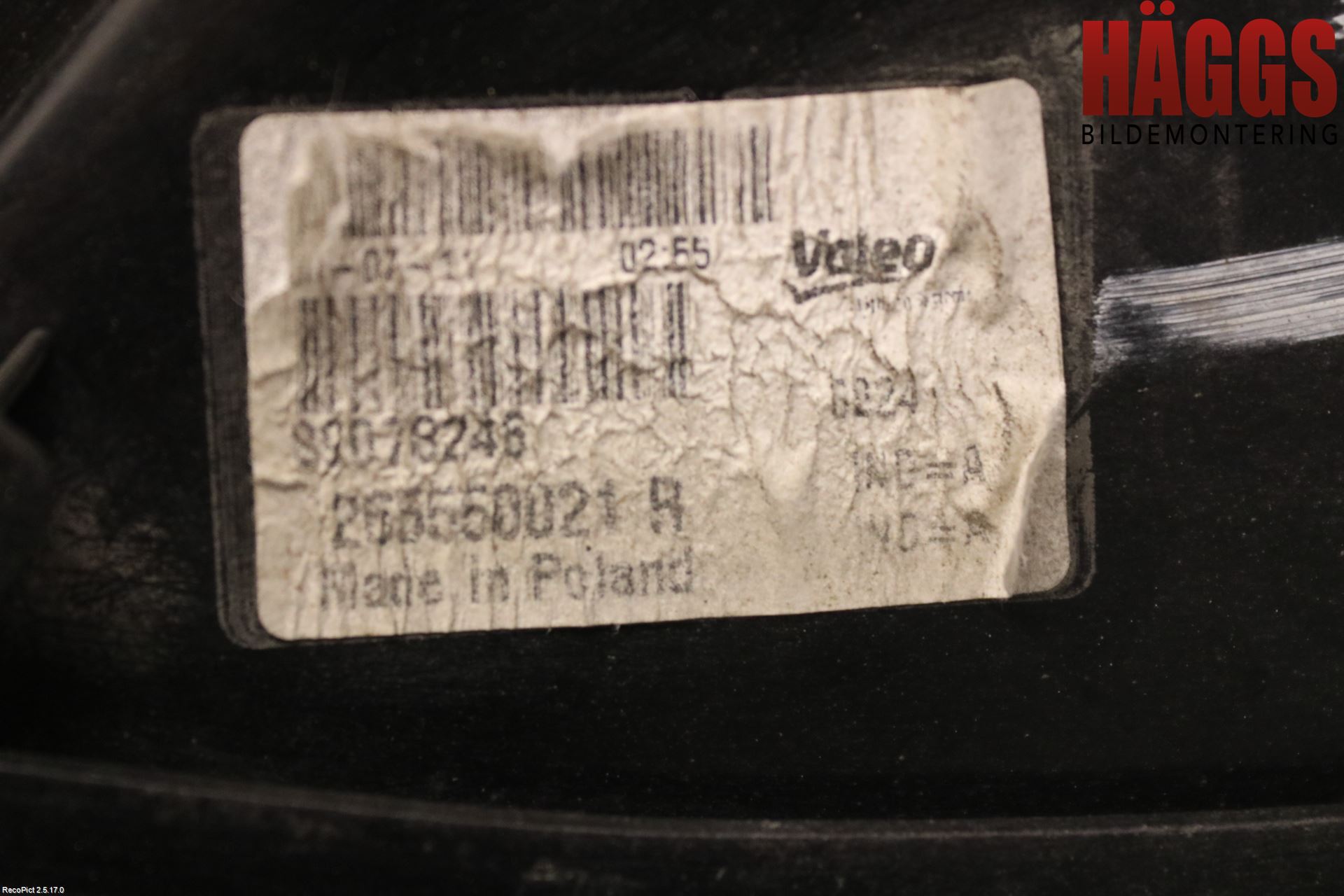 Renault LAGUNA III 11-15 Bakljus Vänster