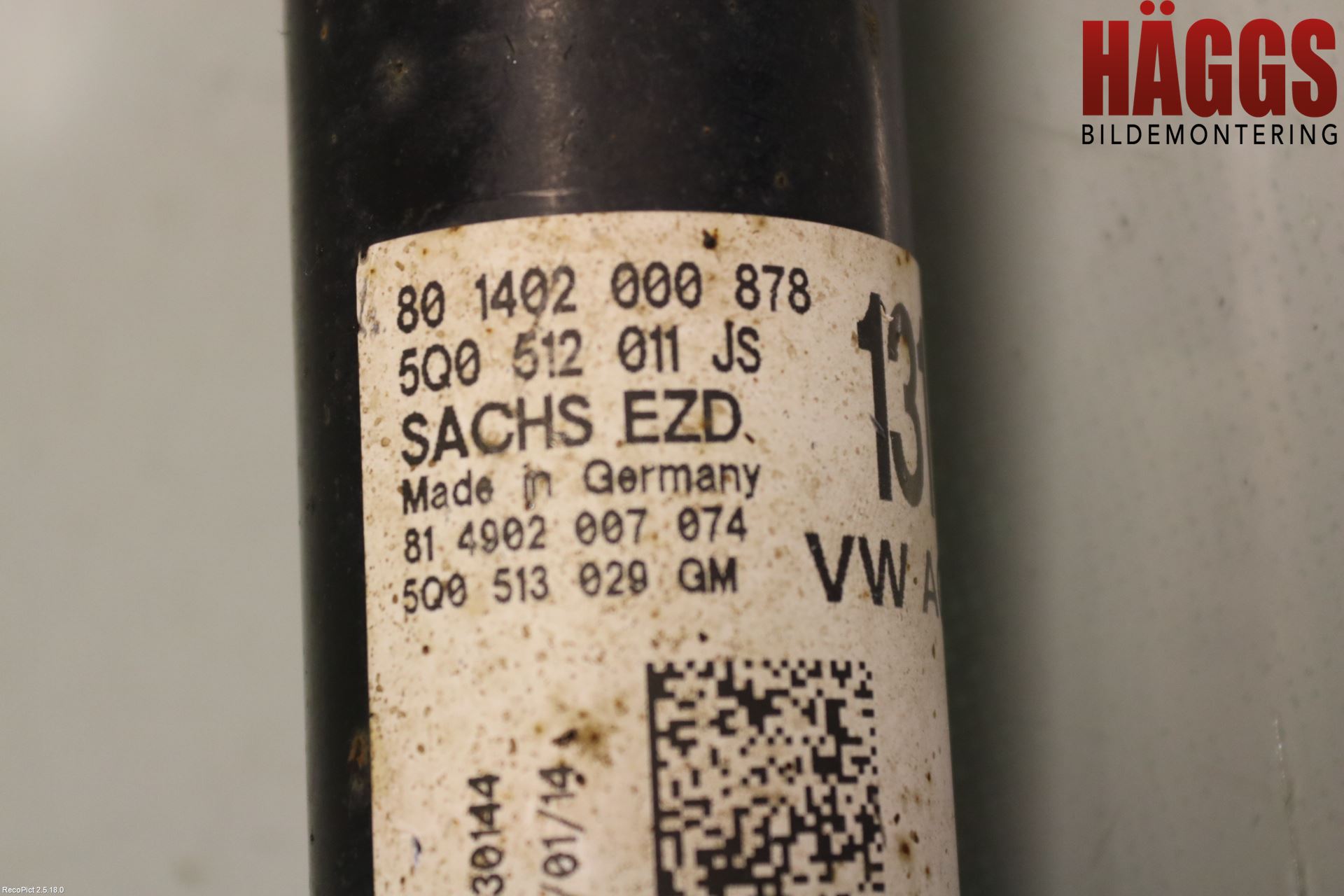 Audi A3/S3 8V 13-20 Stötdämpare Bak