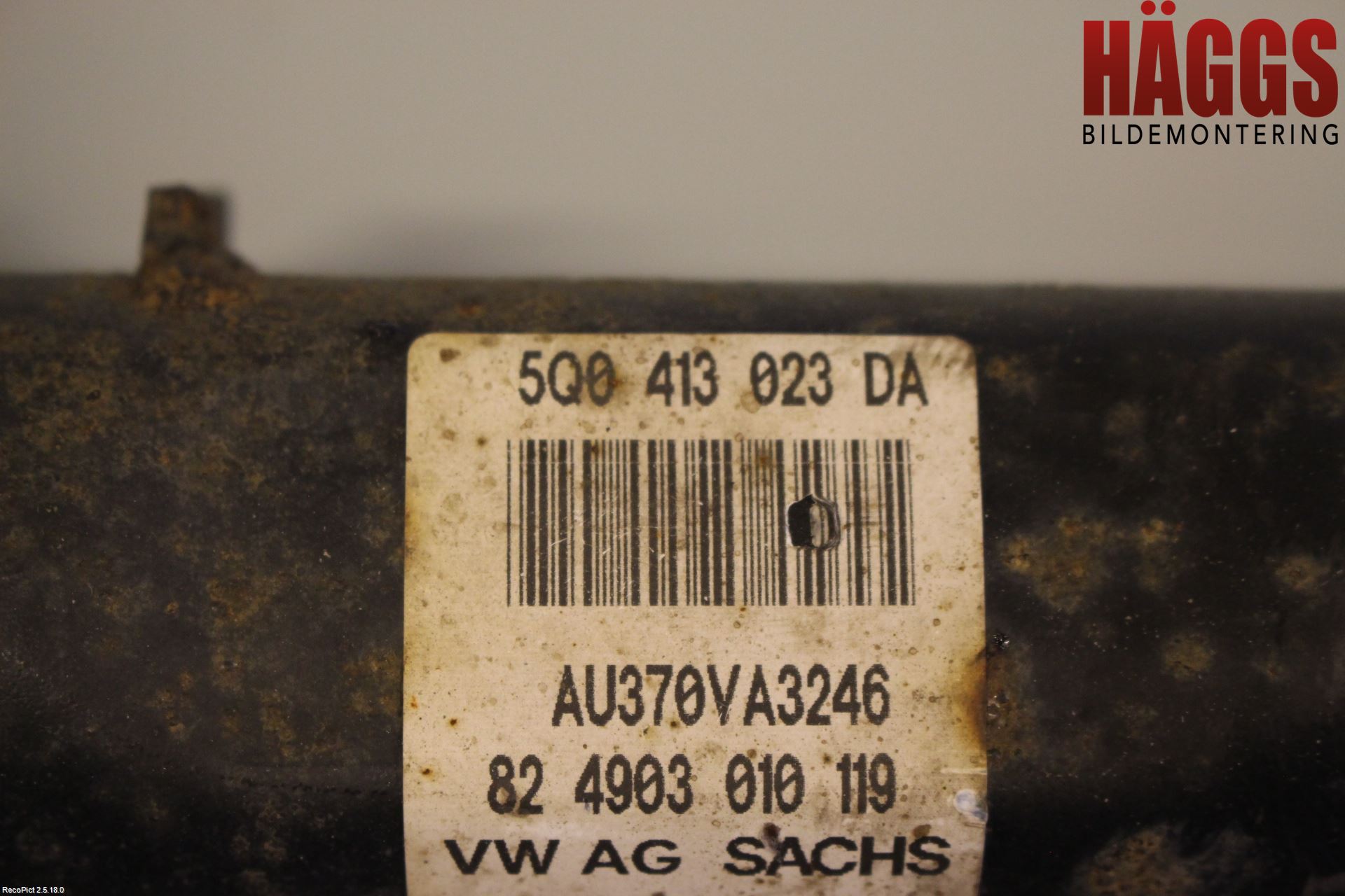 Audi A3/S3 8V 13-20 Fjäderben Fram Vänster