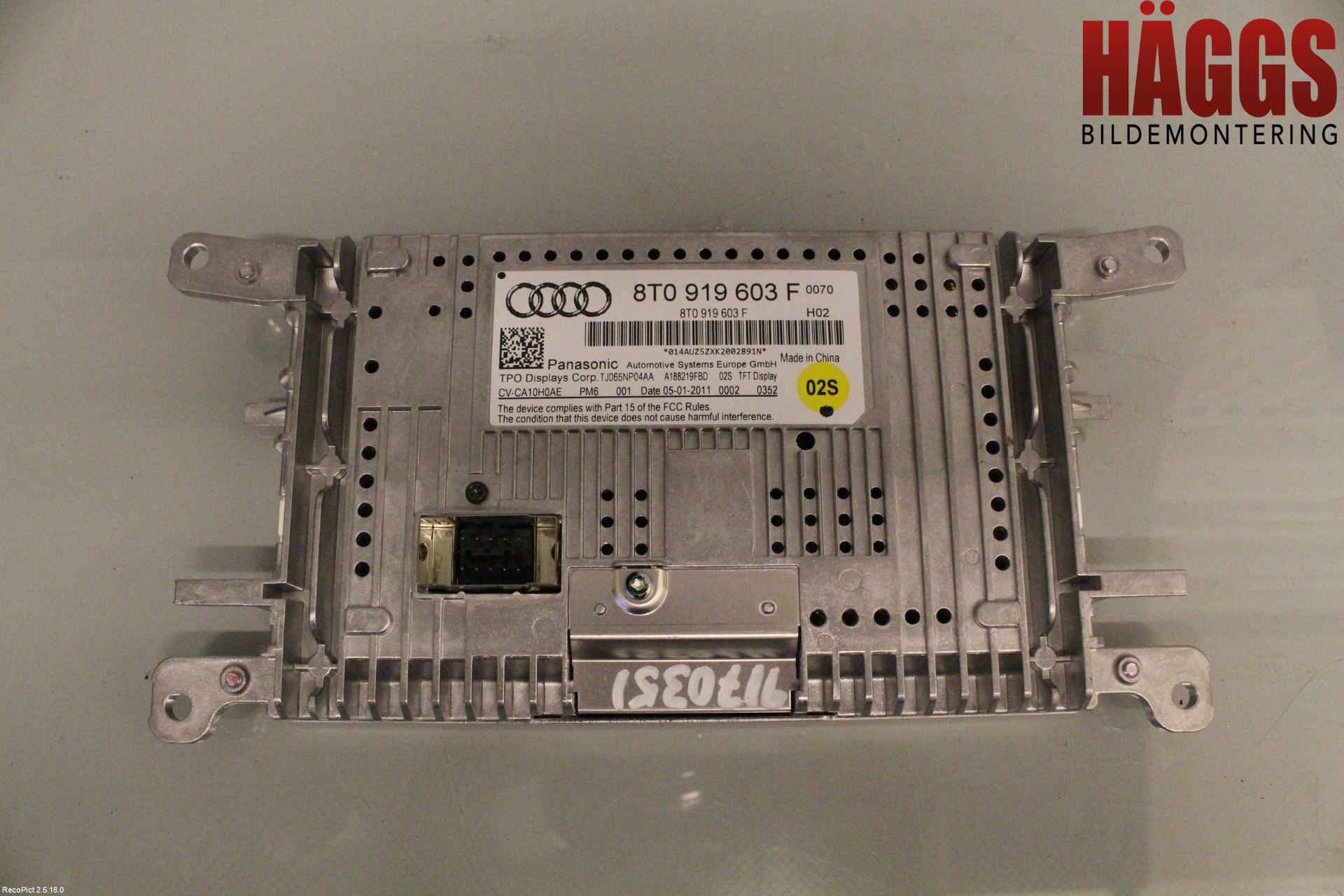 Audi A4 ALLROAD 09-16 Bildskärm