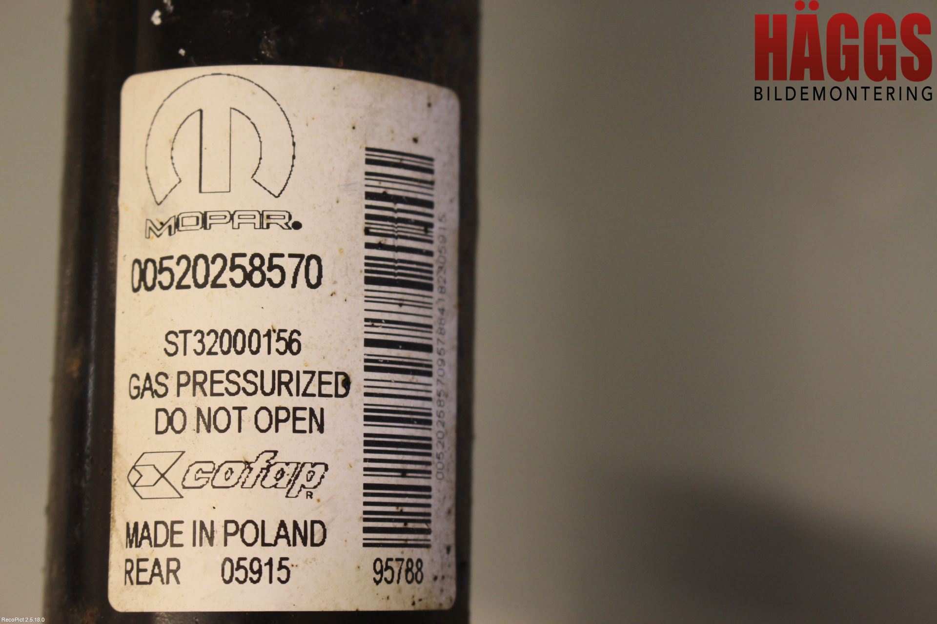 Fiat 500X 15- Fjäderben Bak Höger