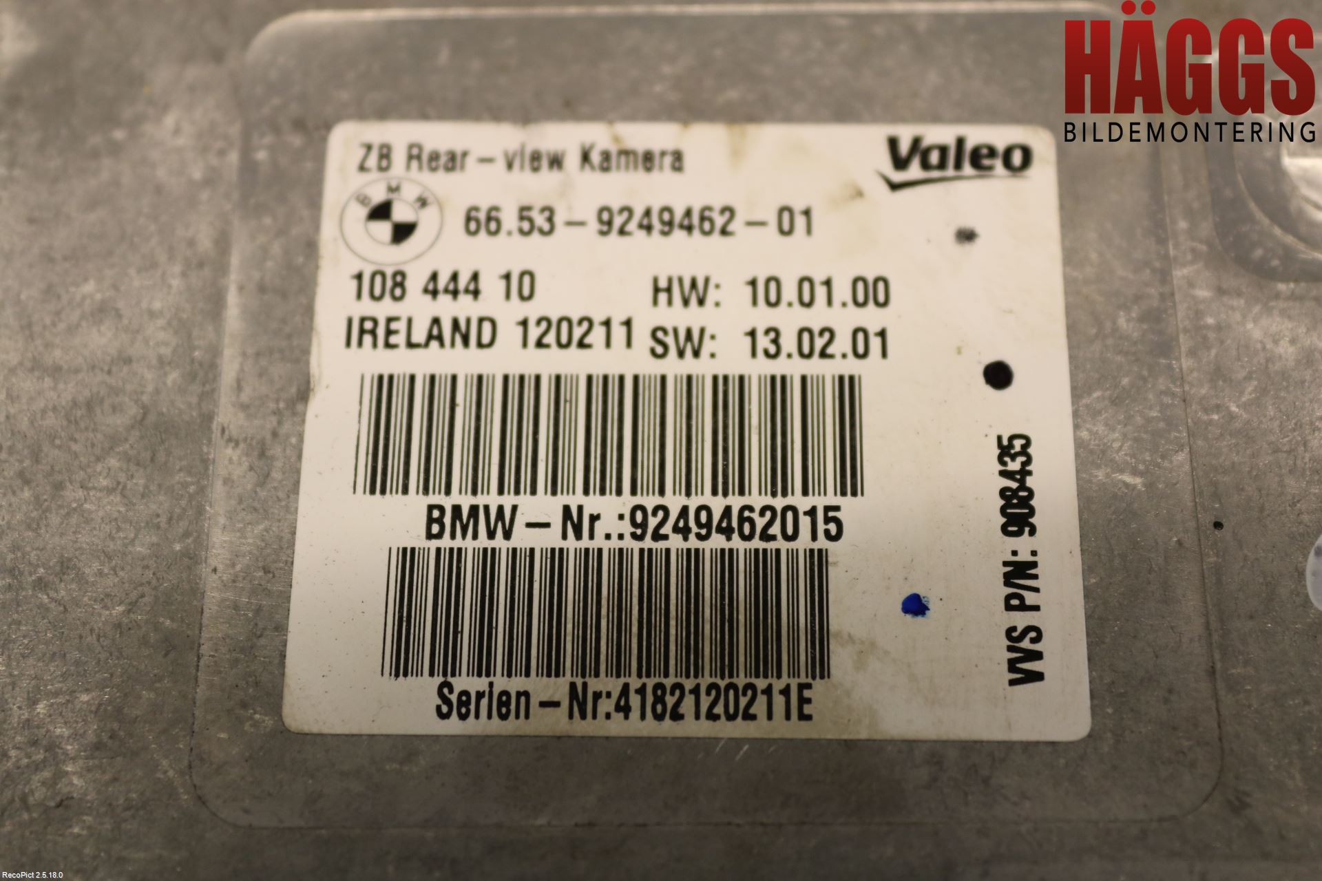 BMW 5 F10/F11/F18 09-17 Styrenhet Parkeringshjälp