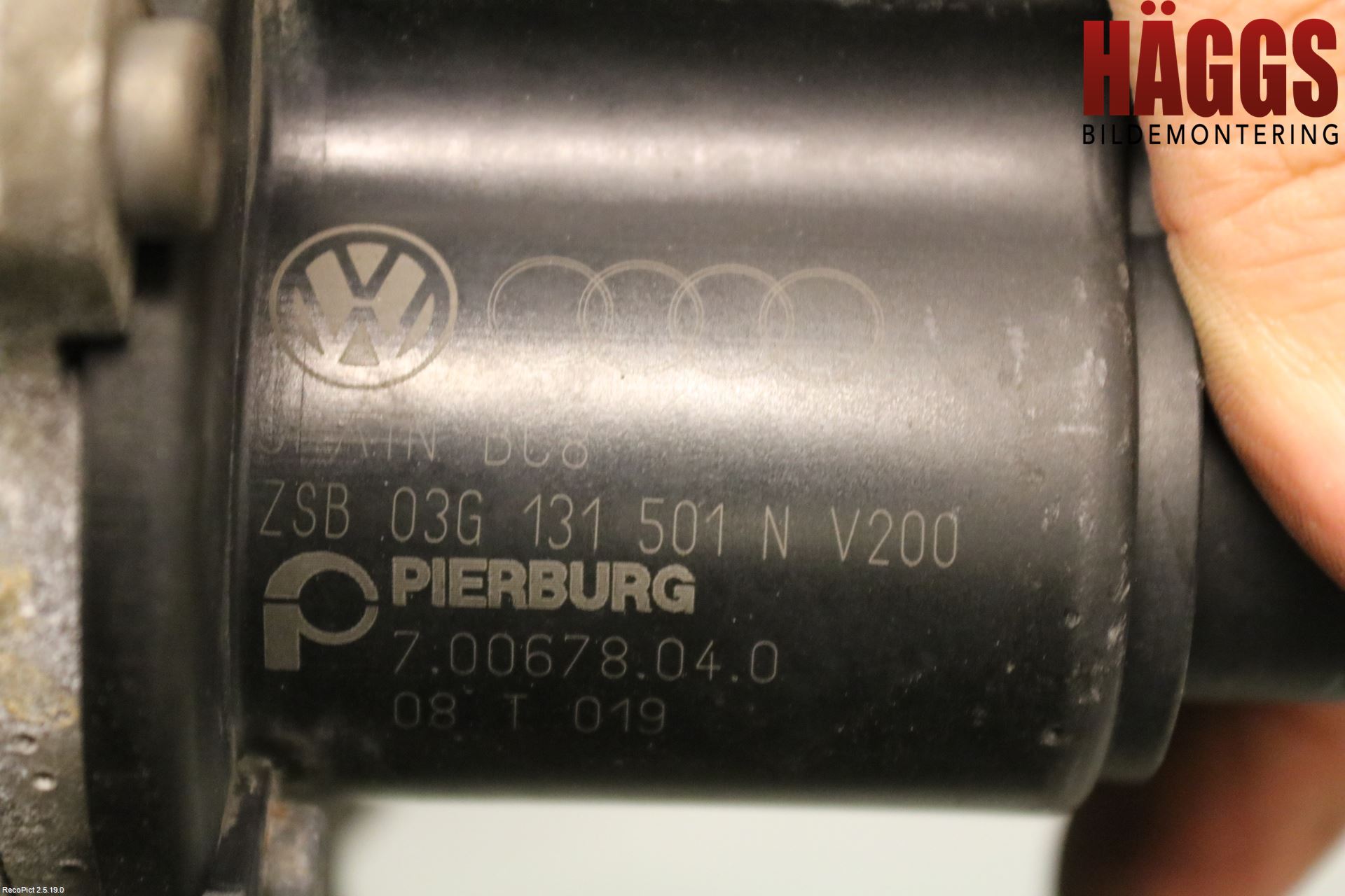 Volkswagen VW CADDY      04-10 Egr Ventil