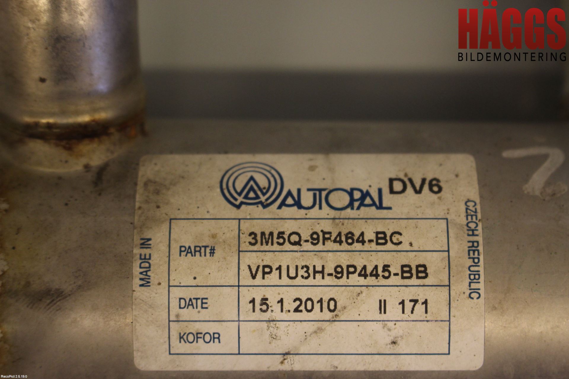 Volvo V50 08-12 Avgaskylare