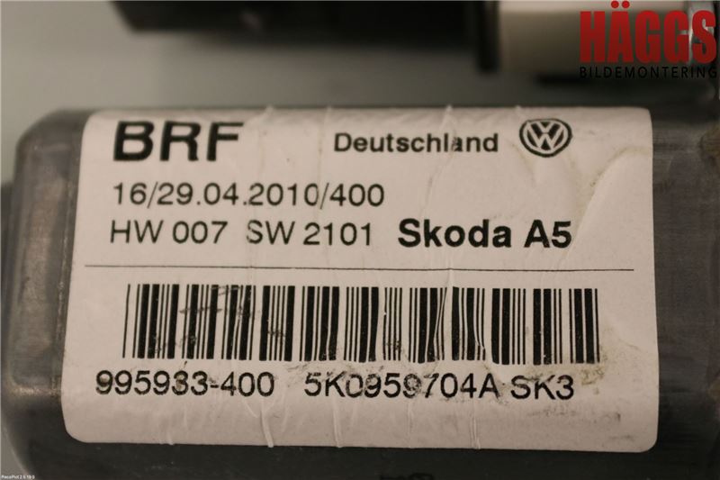 Skoda OCTAVIA (1Z) 05-13 Fönsterhissmotor