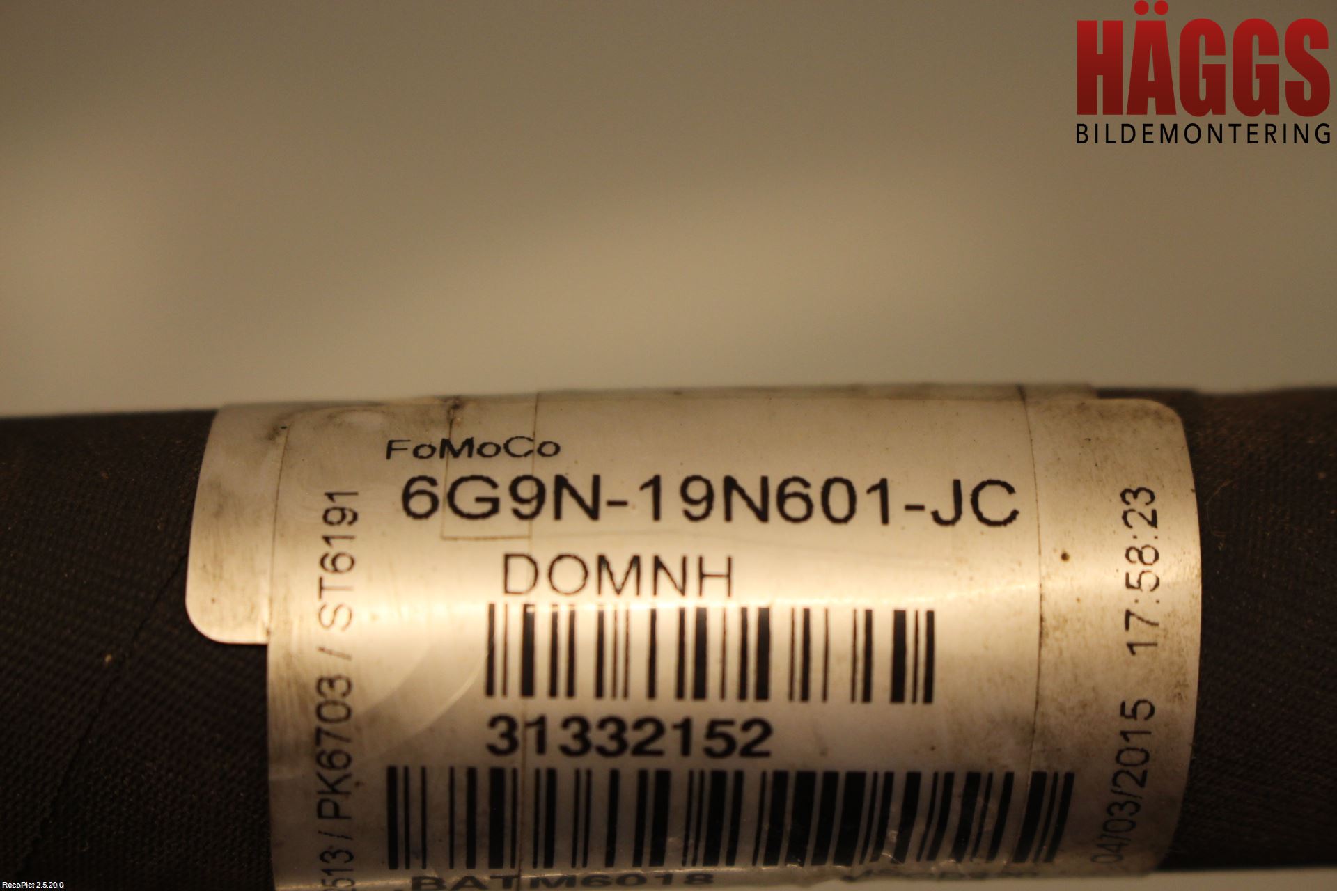 Volvo V70 14-16 Ac Slang-Rör