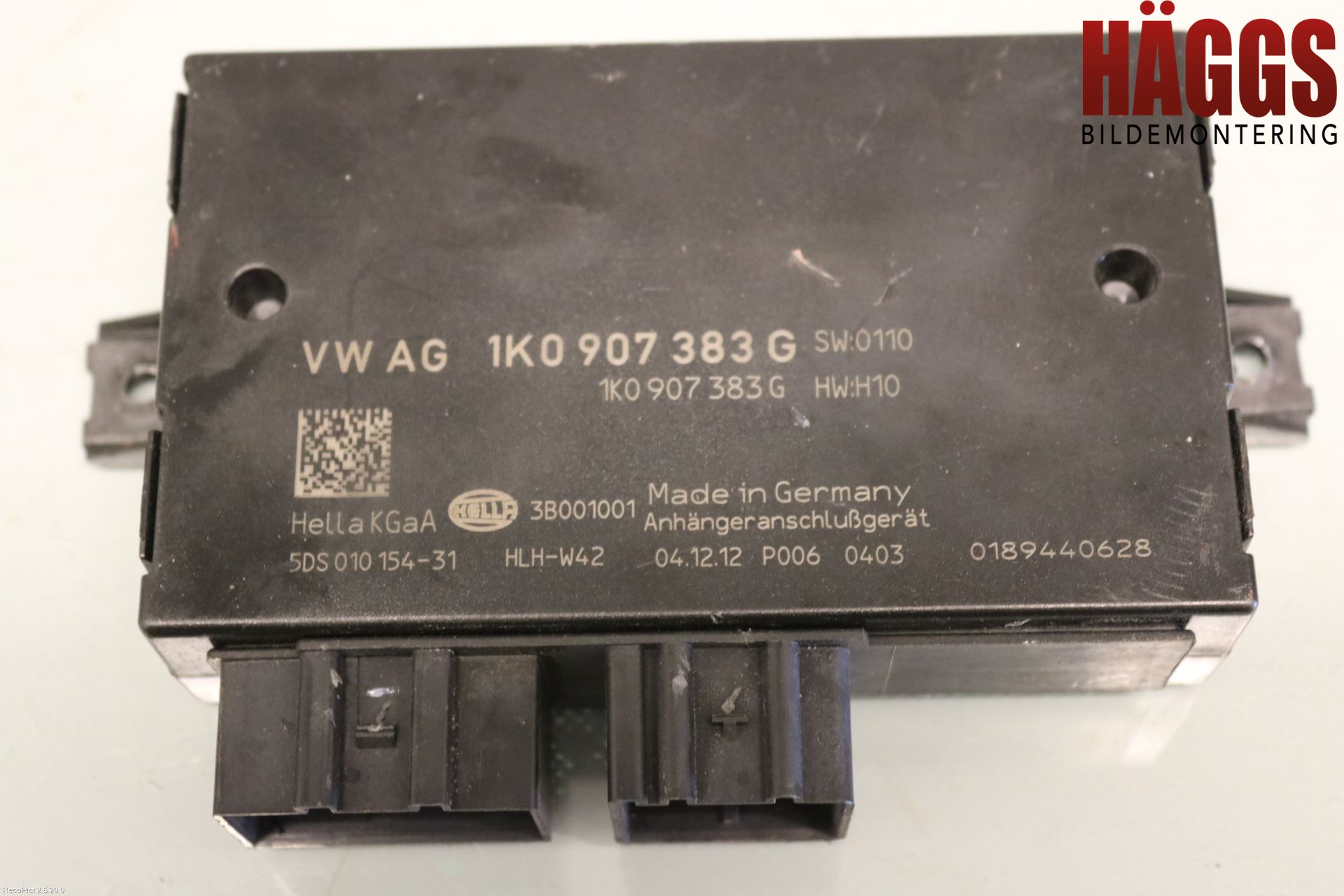 Volkswagen VW TOURAN 10-15 Styrenhet Dragkrok