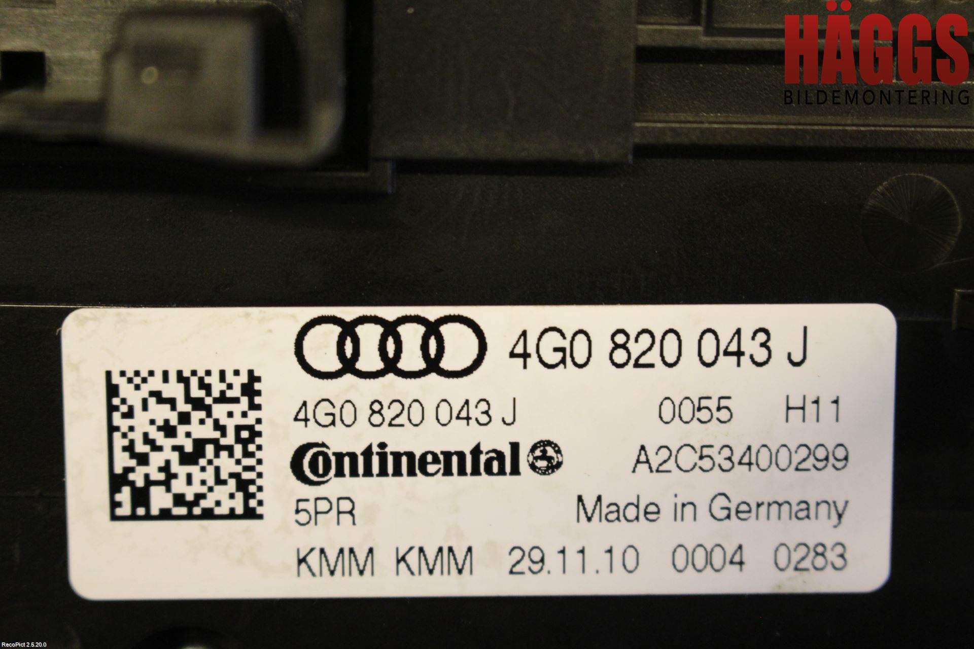 Audi A7/S7 4G 11-17 Ac Styrenhet Ac Manöveren