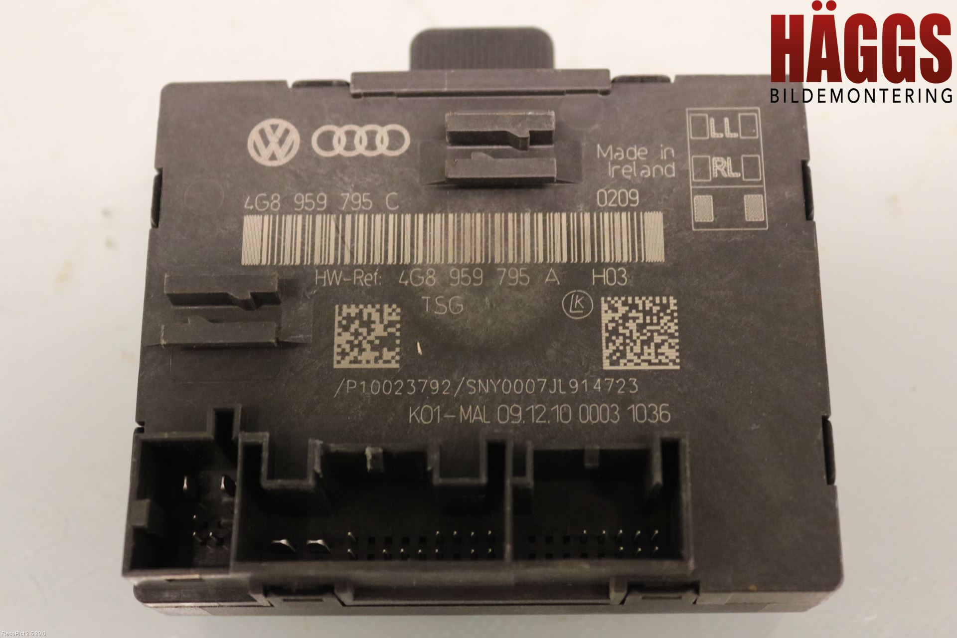 Audi A7/S7 4G 11-17 Styrenhet Dörr