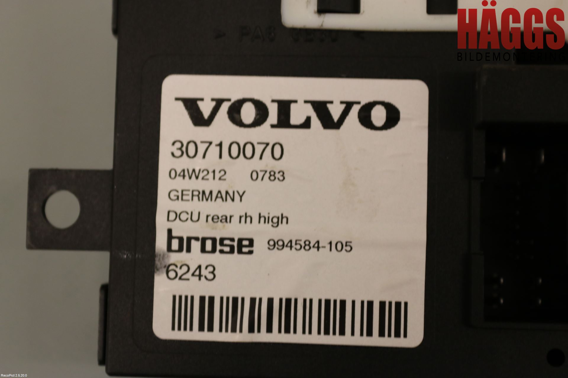 Volvo V50 04-07 Fönsterhissmotor
