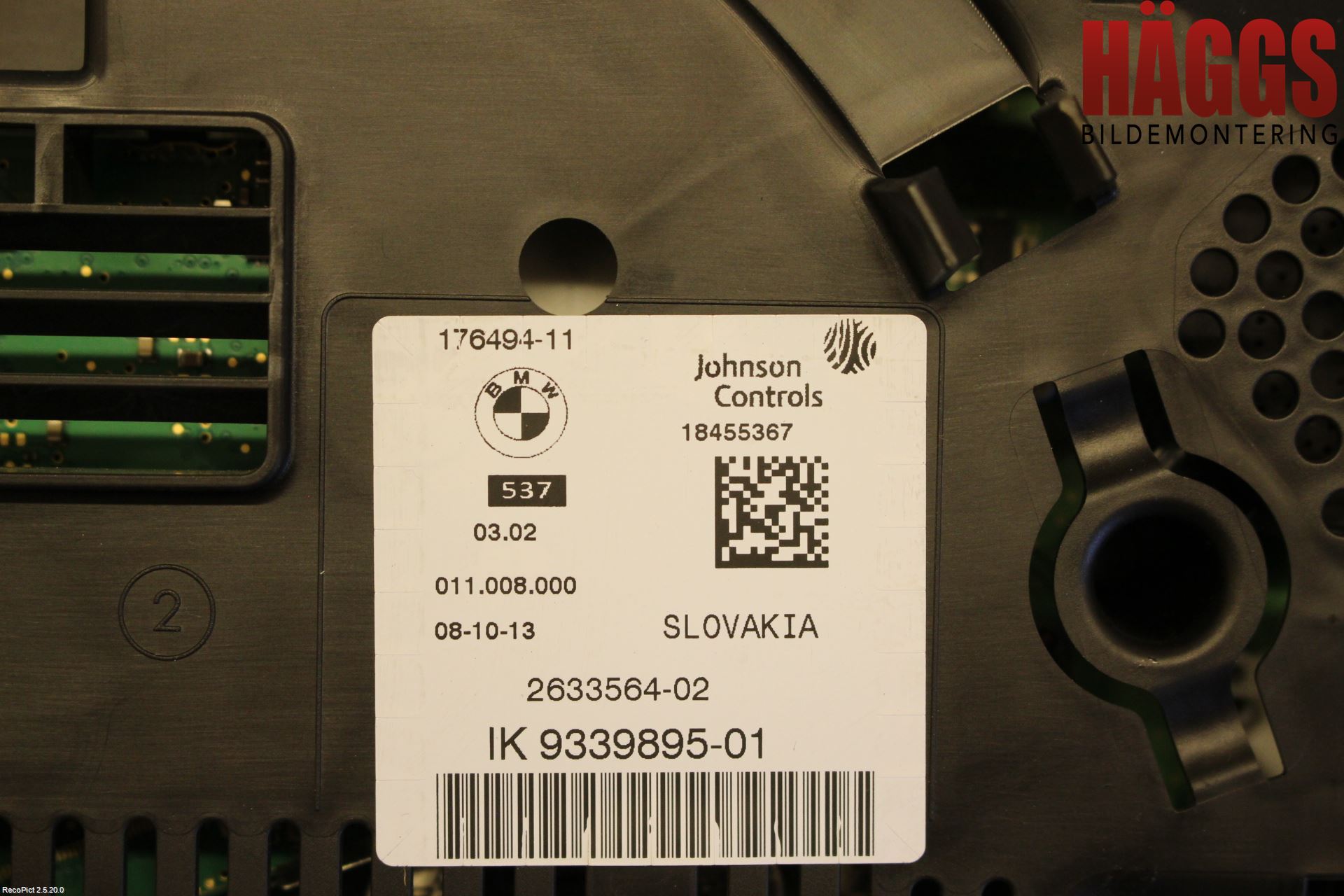 BMW 5 F10/F11/F18 09-17 Instrument Komb