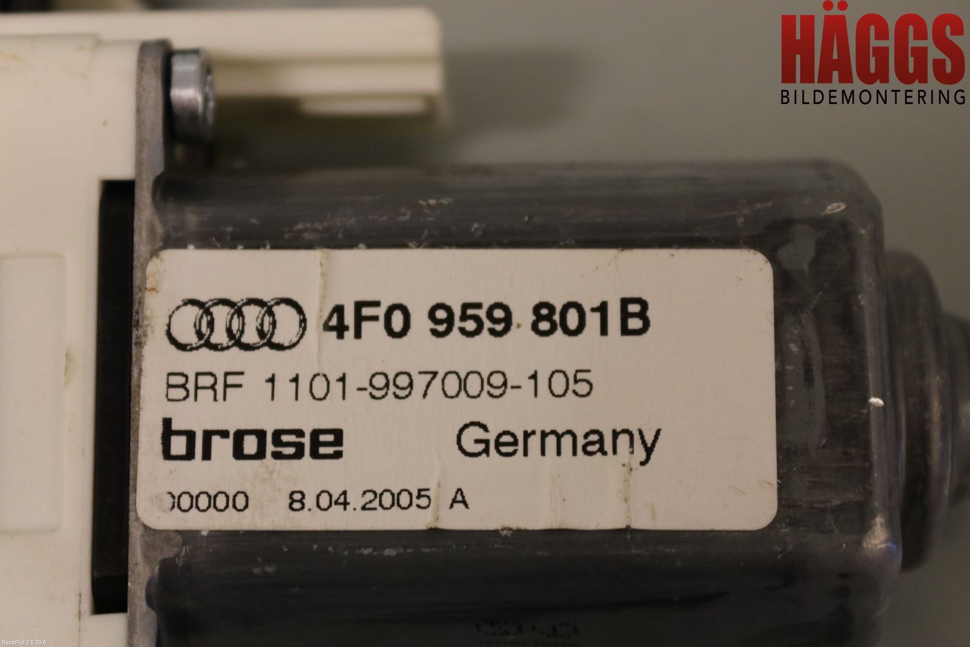Audi A6/S6     05-11 Fönsterhissmotor
