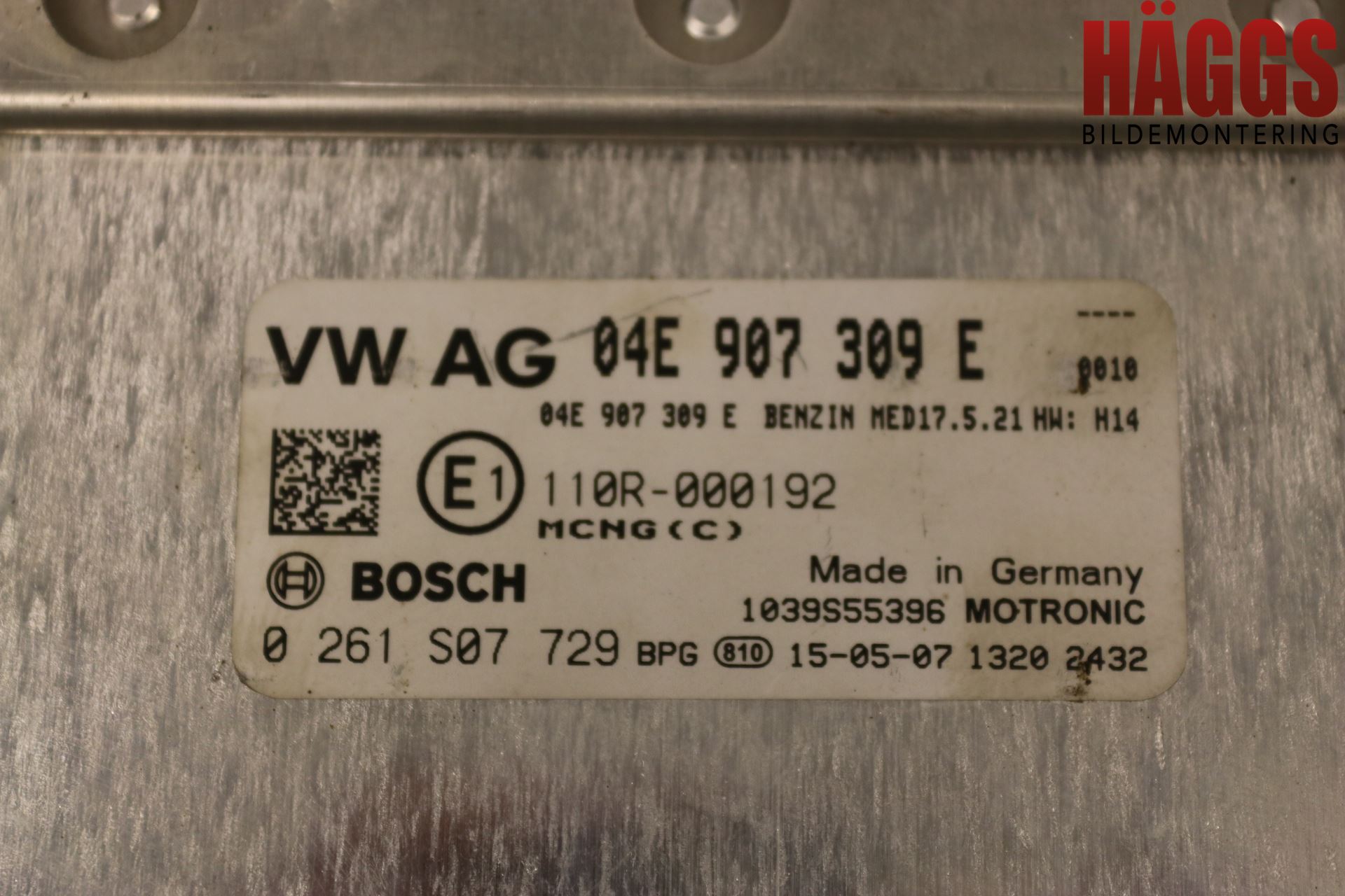 Volkswagen VW GOLF / E-GOLF VII 13-20 Styrenhet Insprut Bensin
