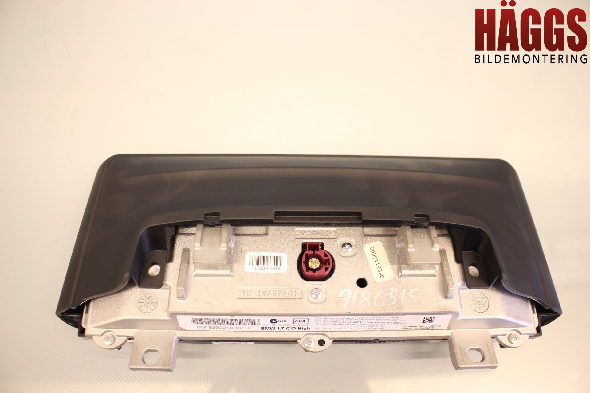 BMW 3 GT F34 13-19 Bildskärm