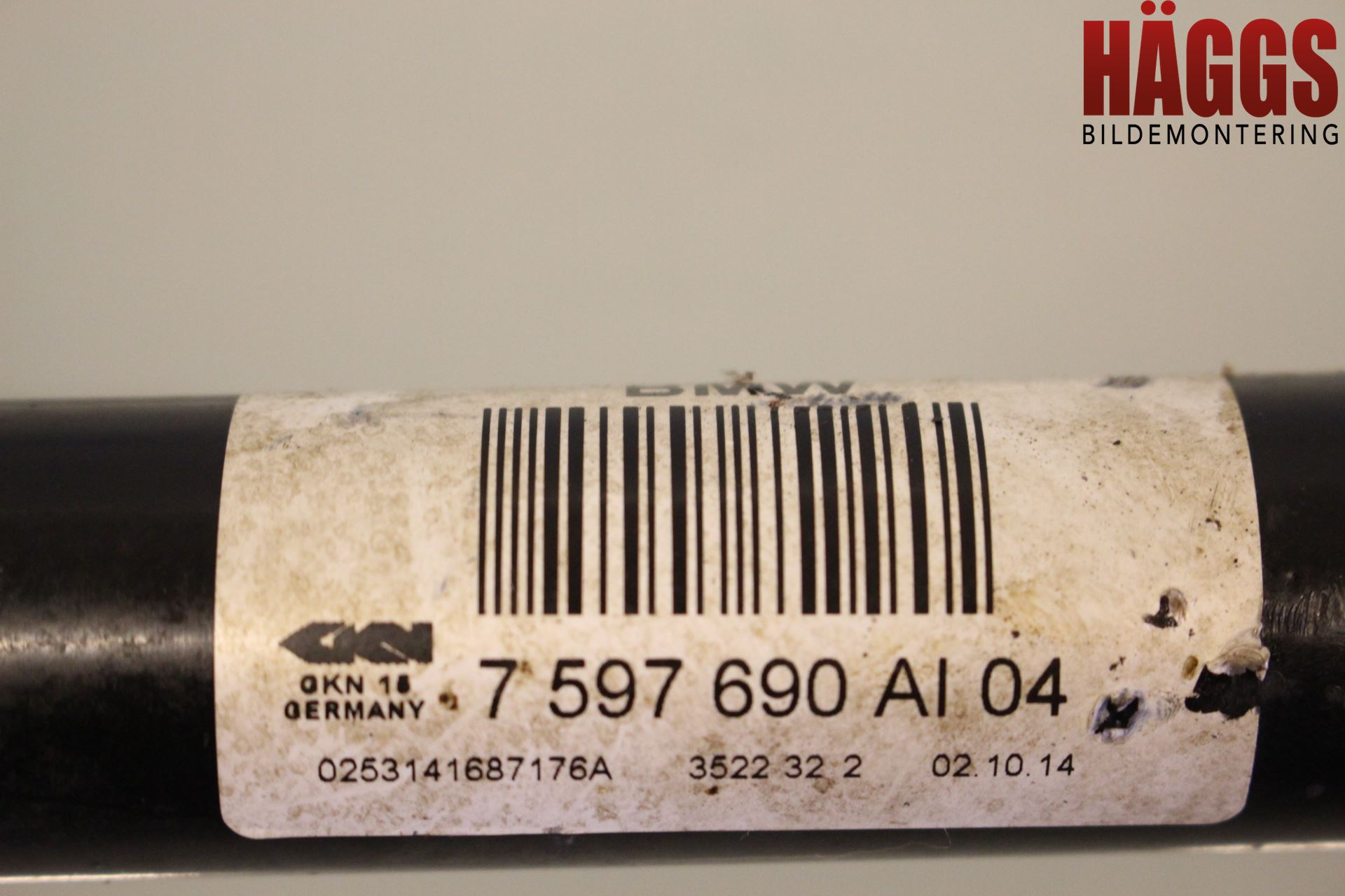 BMW 3 GT F34 13-19 Drivaxel Bak Höger