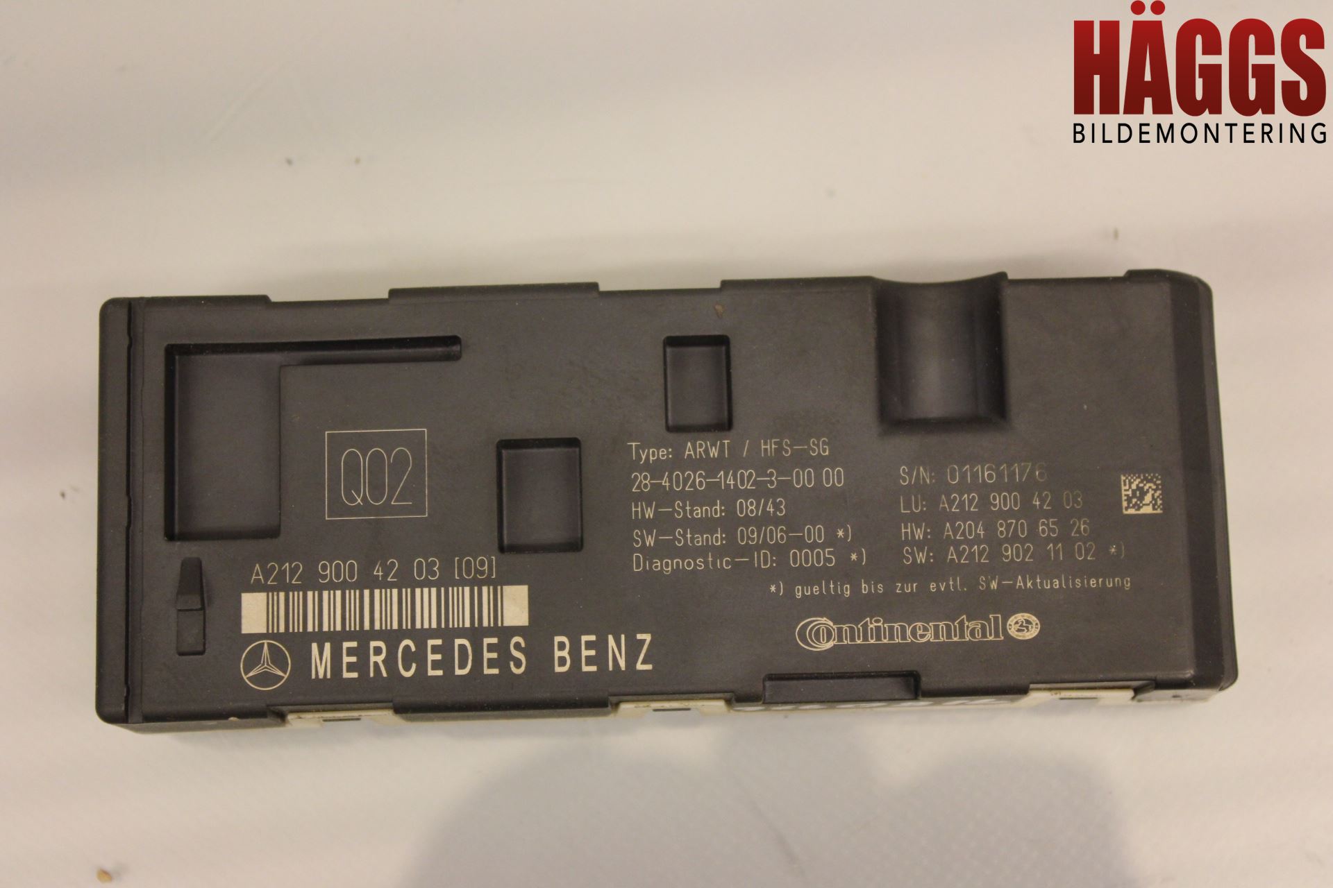 Mercedes-Benz MB GLK-KLASS (X204) 08-16 Styrenhet Baklucka