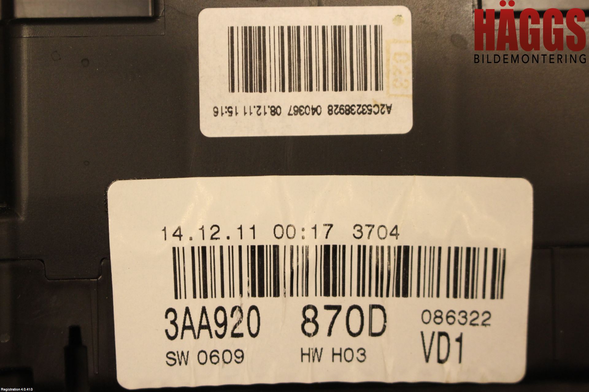 Volkswagen VW PASSAT 11-14 Instrument Komb