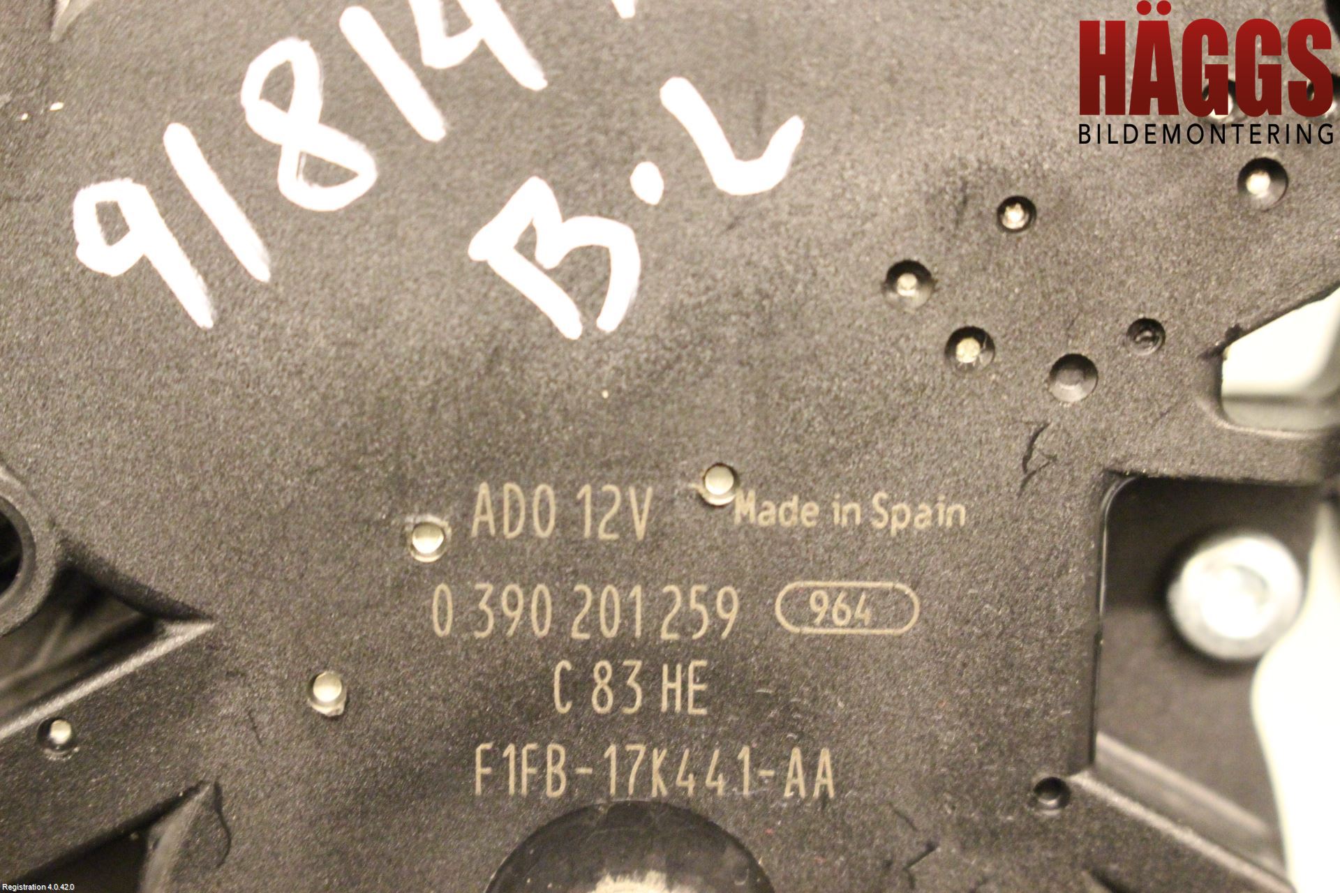 Ford FOCUS 15-18 Torkarmotor Baklucka