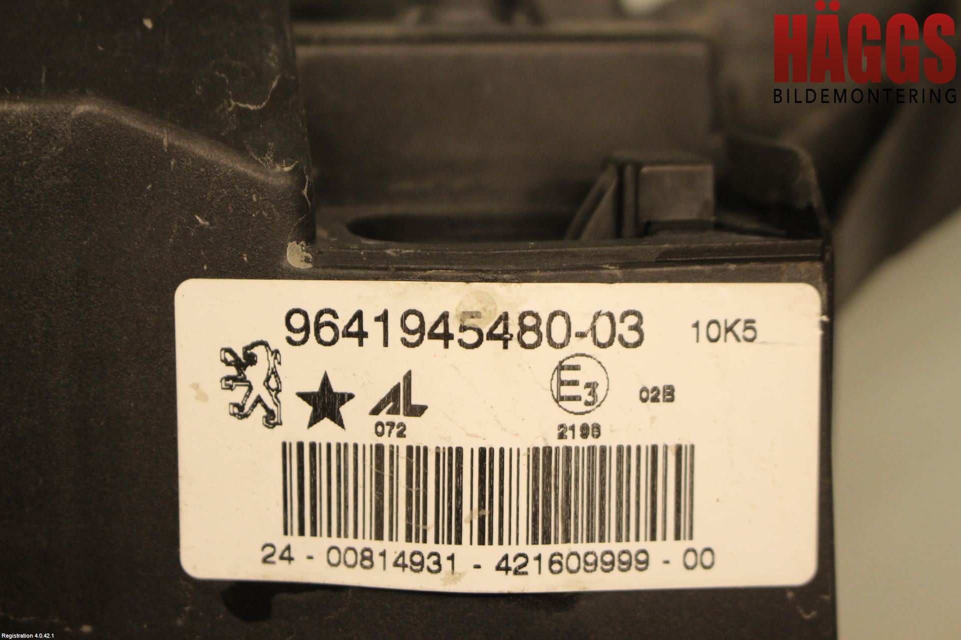 Peugeot 407 Dimljus-Varselljus Fram