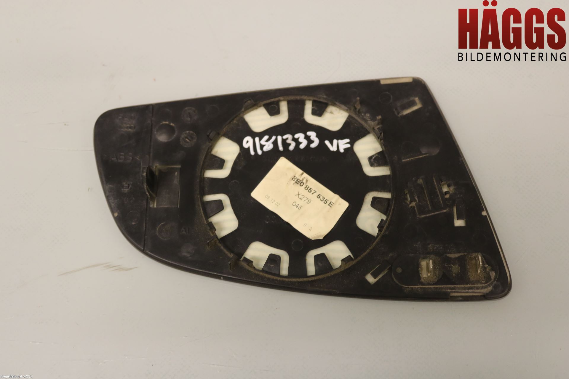 Audi A4/S4 01-05 Spegelglas Vä