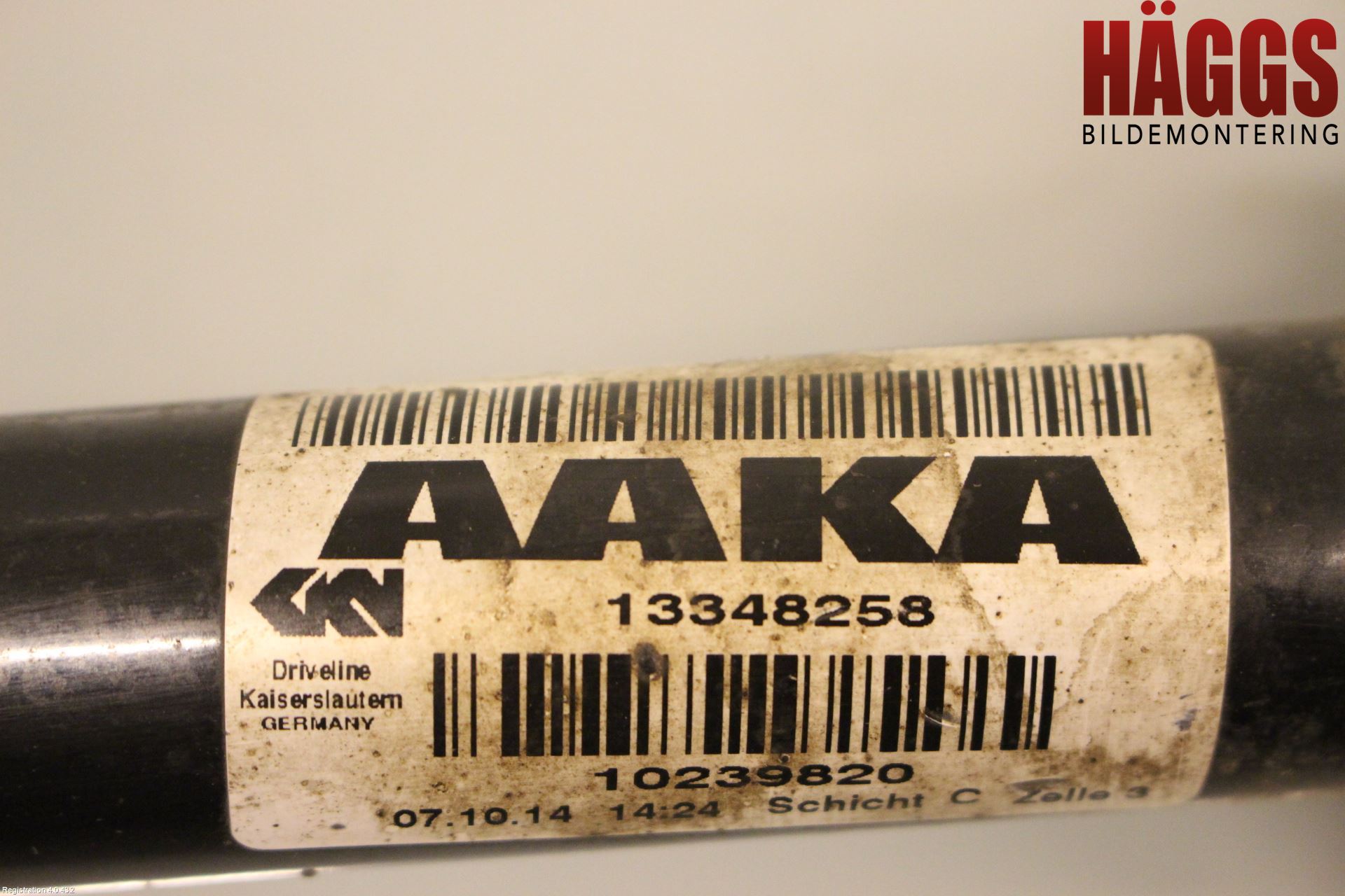 Opel INSIGNIA 09-16 Drivaxel Fram Höger