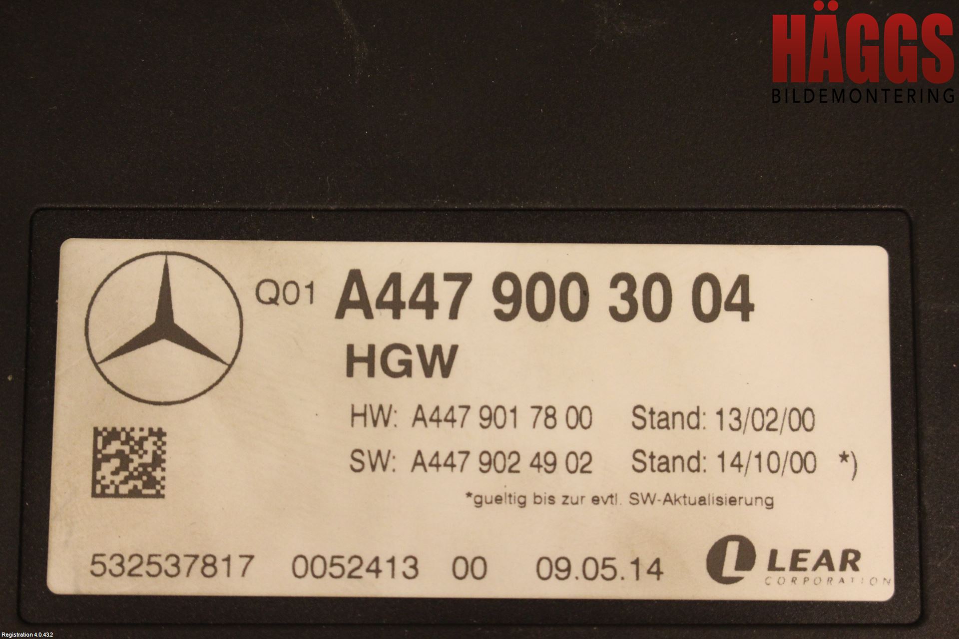 Mercedes-Benz MB VITO/V-KLASS (W640,W447,W448) 14- Styrenhet Övrigt