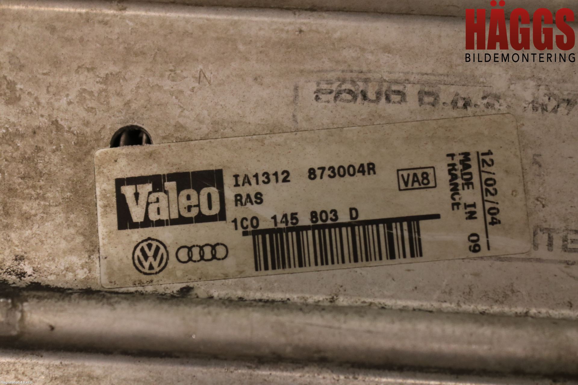 Volkswagen VW BEETLE 98-10 Laddluft-Intercooler Kyl