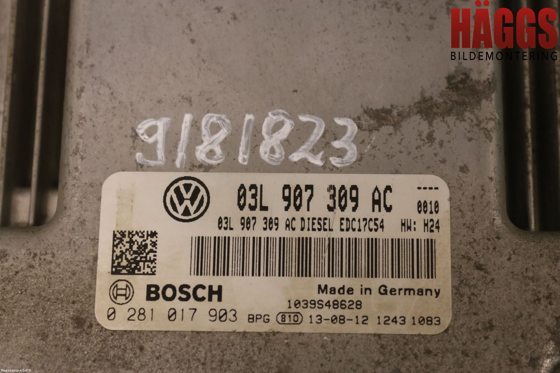 Volkswagen VW AMAROK 2H 10-22 Styrenhet Inspump Diesel