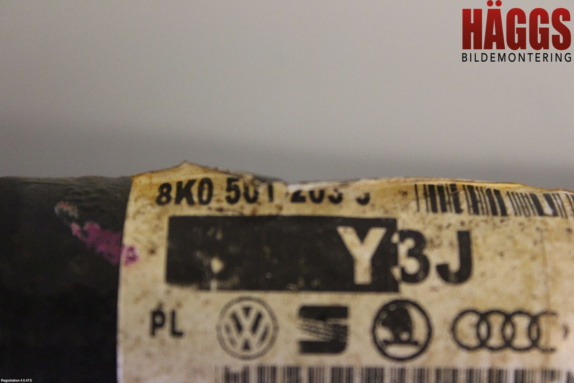 Audi A4 ALLROAD 09-16 Drivaxel Bak Vänster