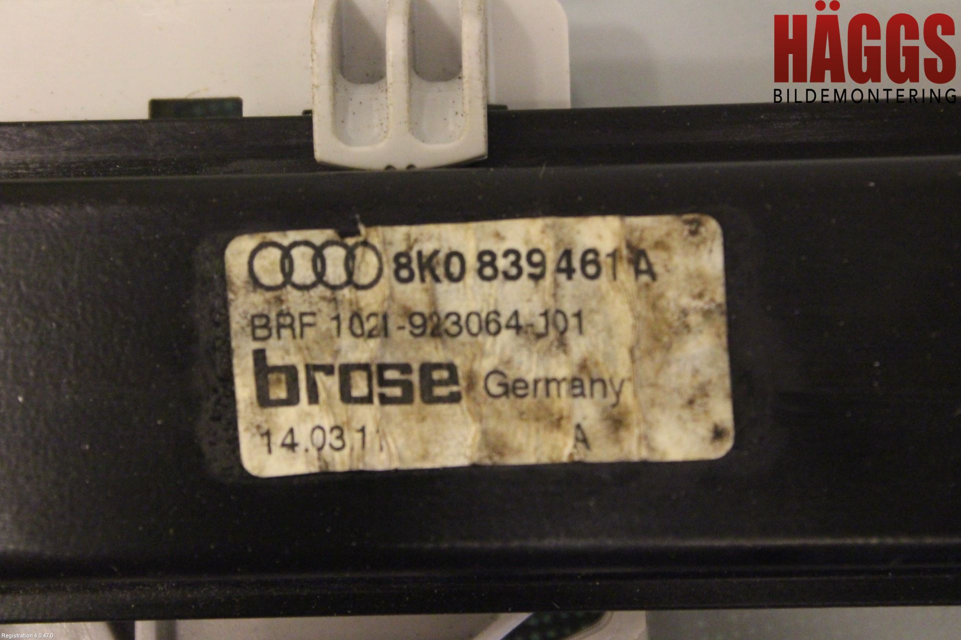 Audi A4 ALLROAD 09-16 Fönsterhissmekanism
