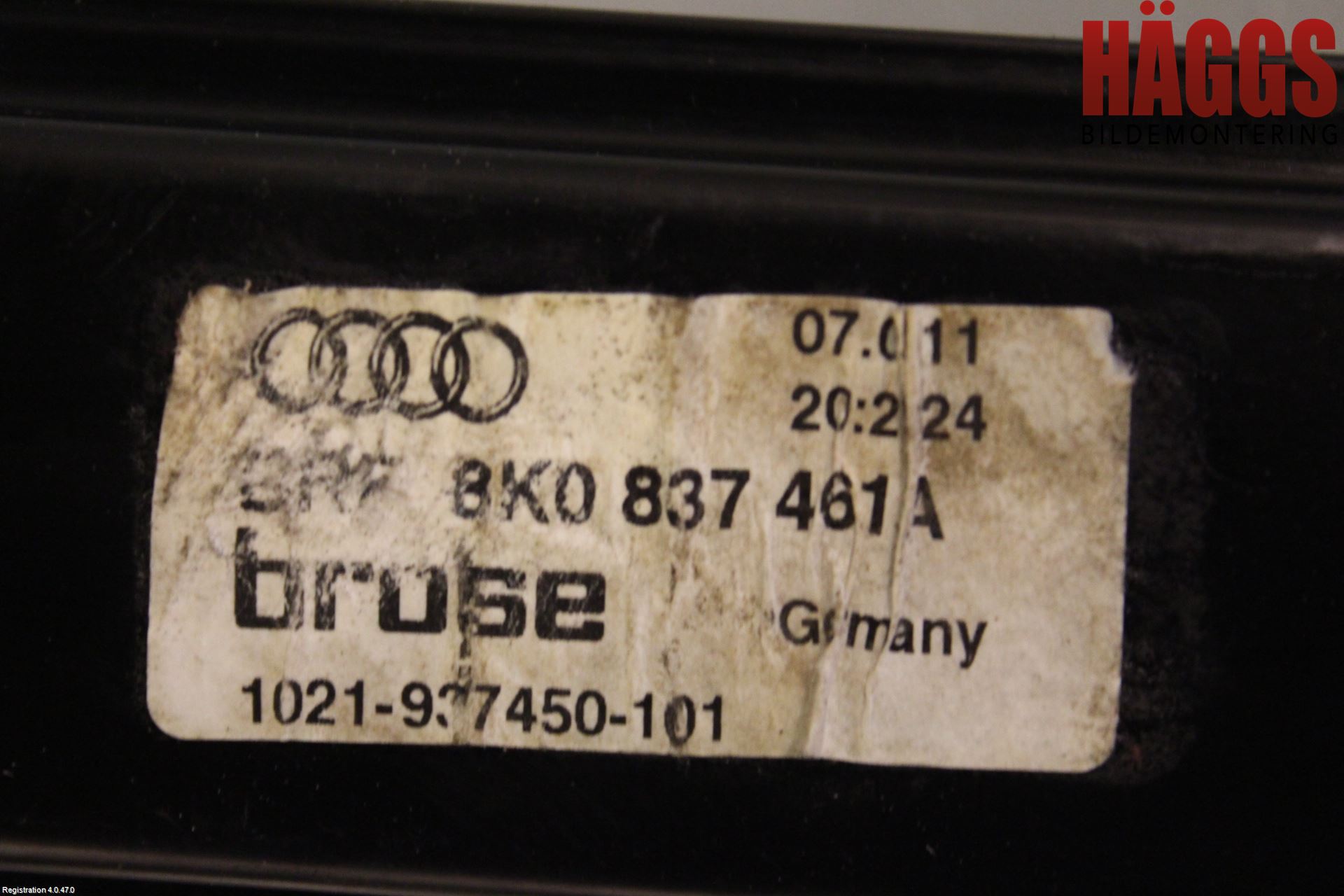 Audi A4 ALLROAD 09-16 Fönsterhissmekanism