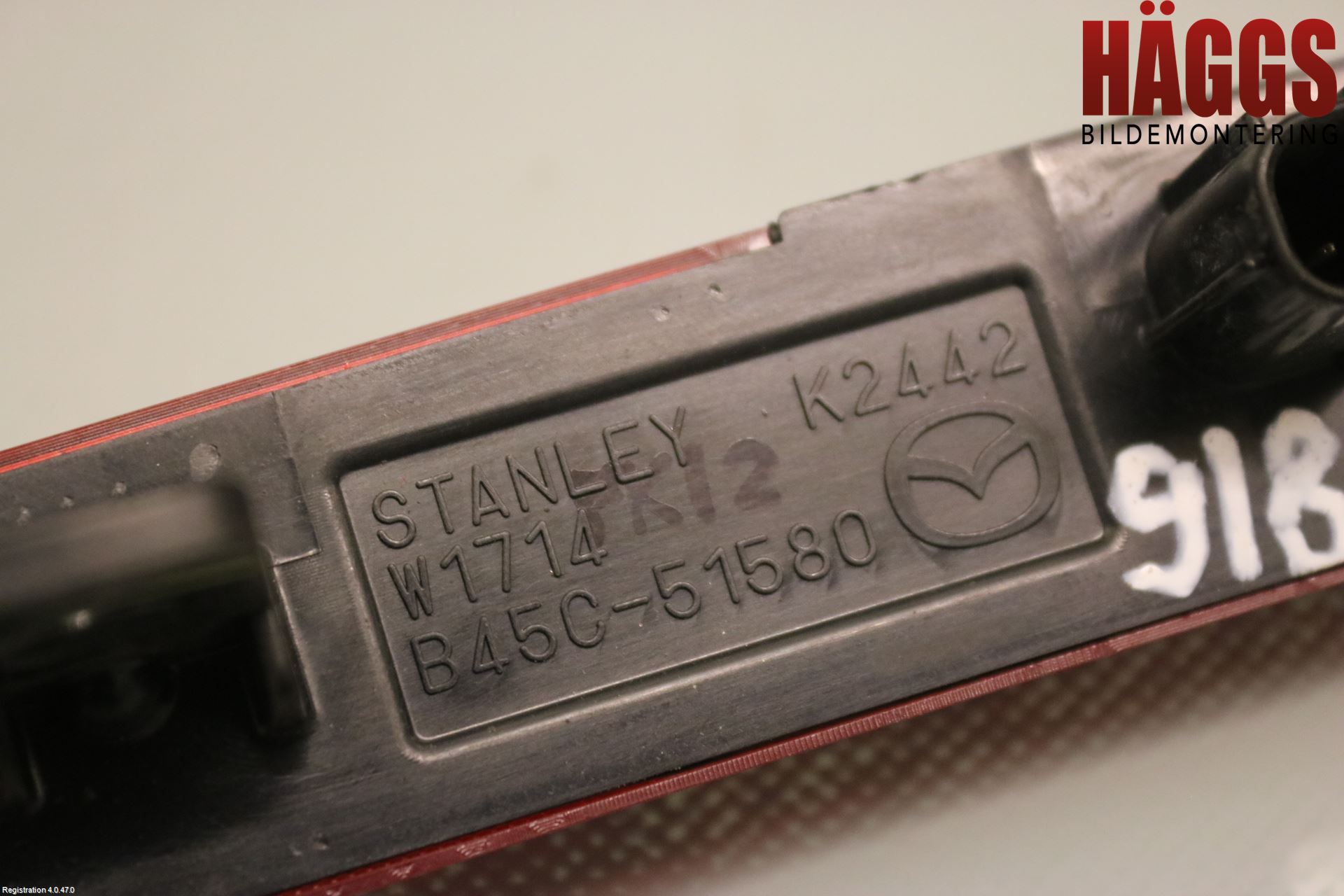 Mazda CX-3 Bromsljus Bakruta