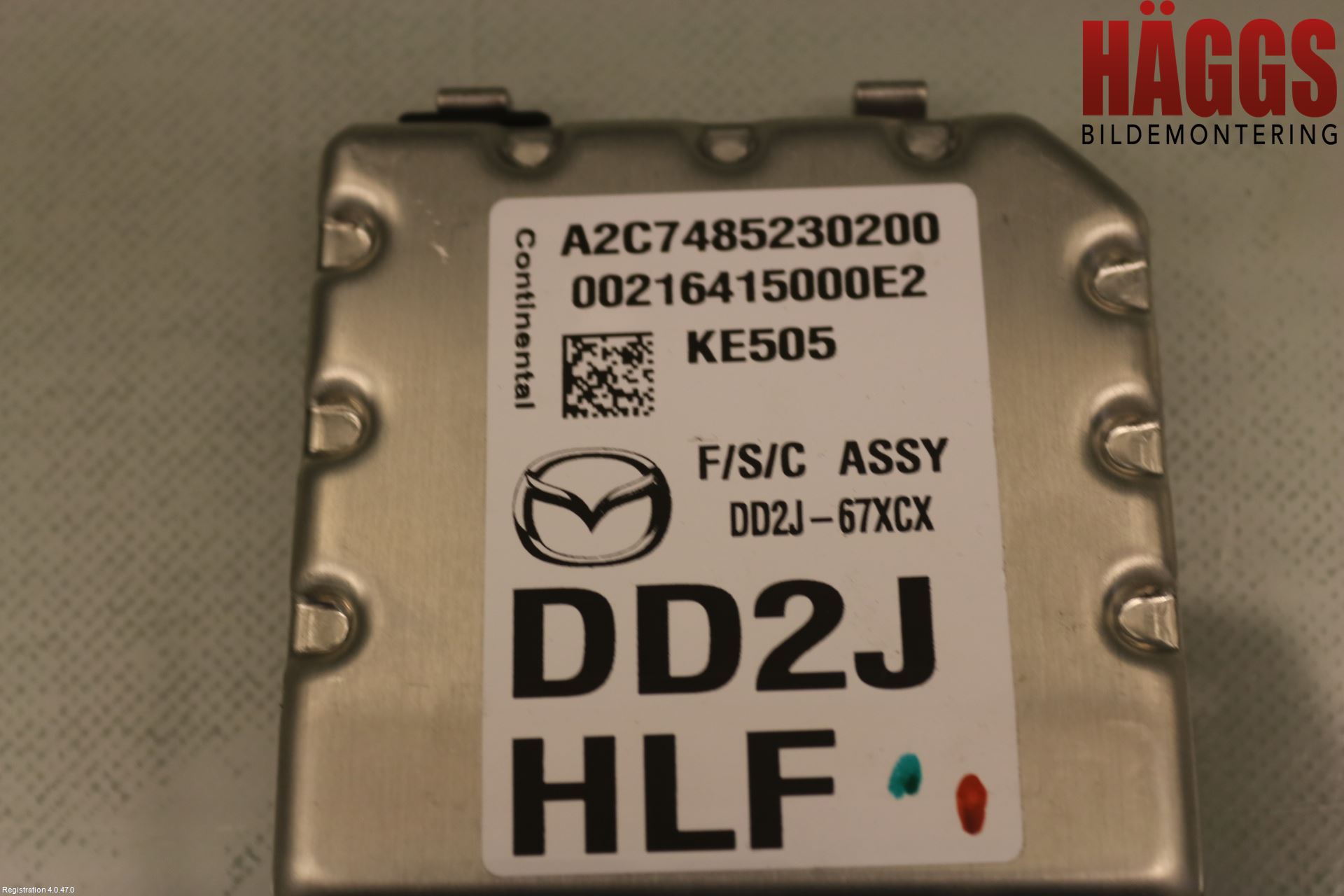 Mazda CX-3 Sensor Aktivt Kollisionsskydd