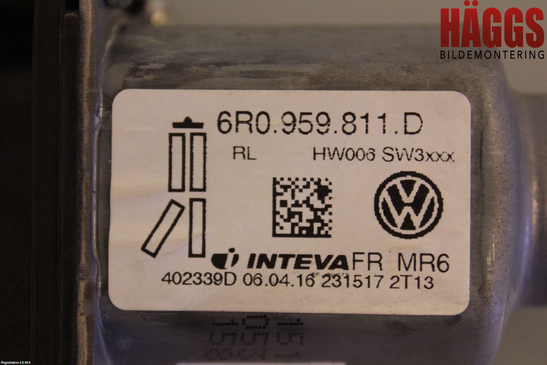 Volkswagen VW AMAROK 2H 10-22 Fönsterhissmotor